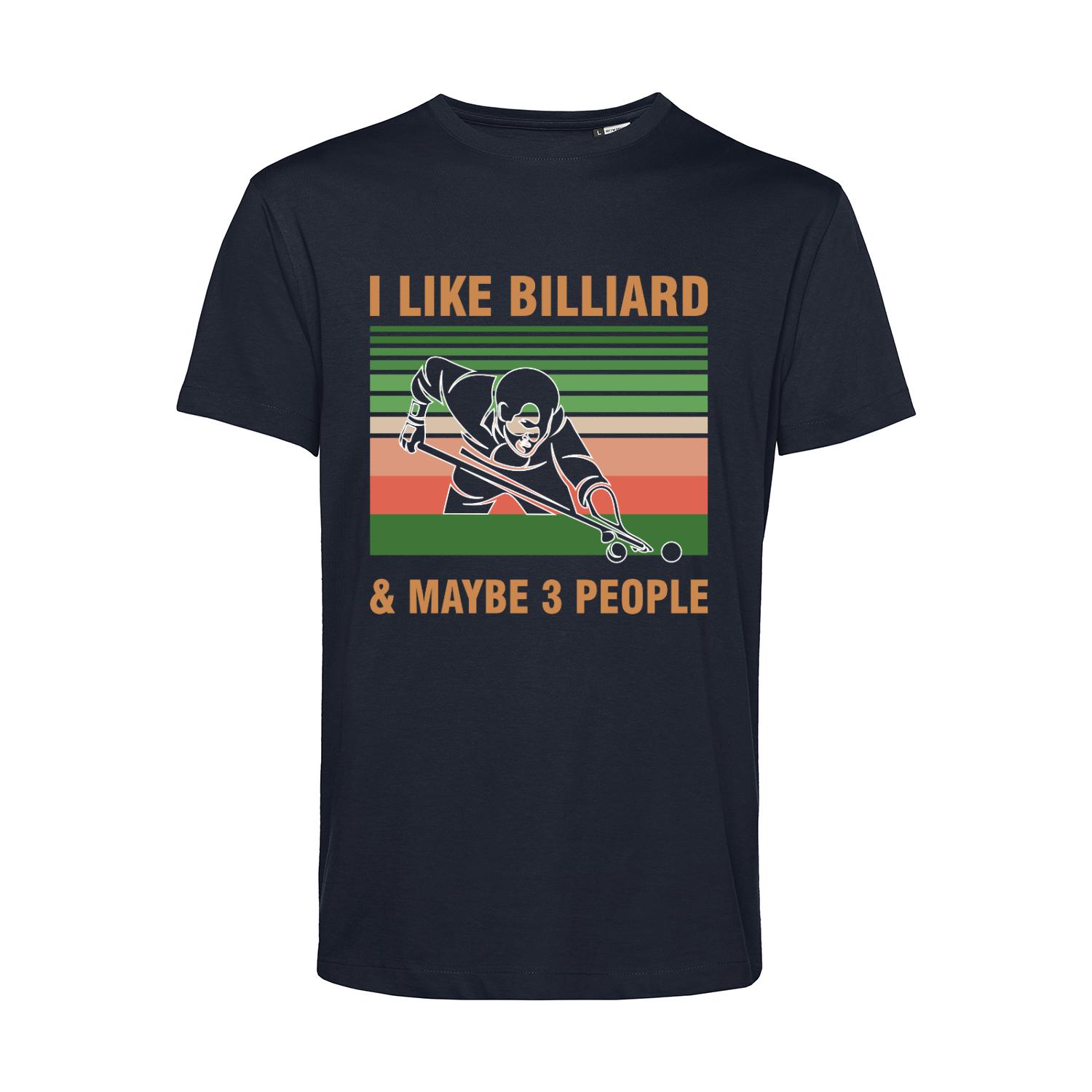 Nachhaltiges T-Shirt Herren Billard I like Billiard and maybe 3 People