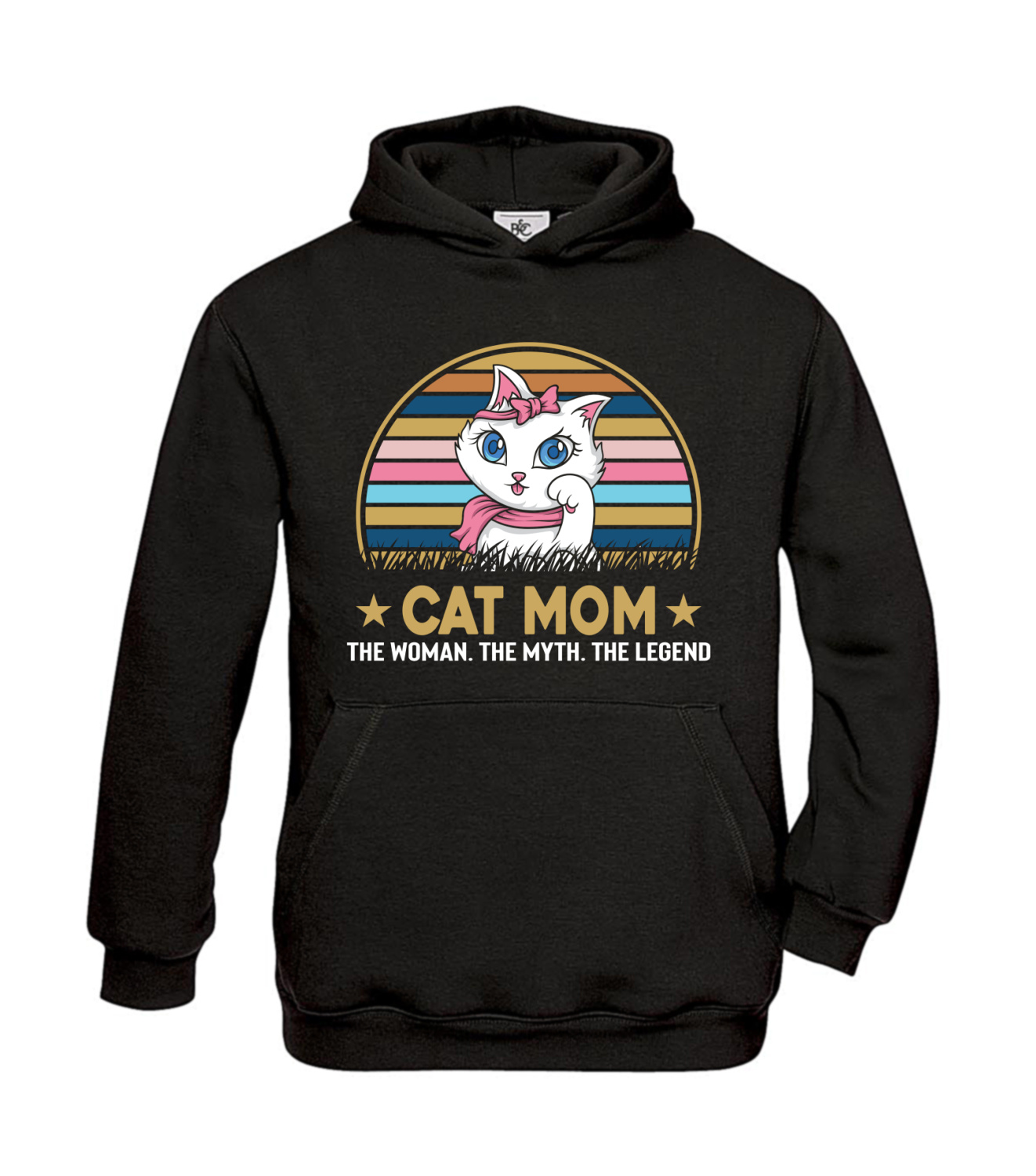 Hoodie Kinder Cat Mom - The Woman - The Myth - The Legend