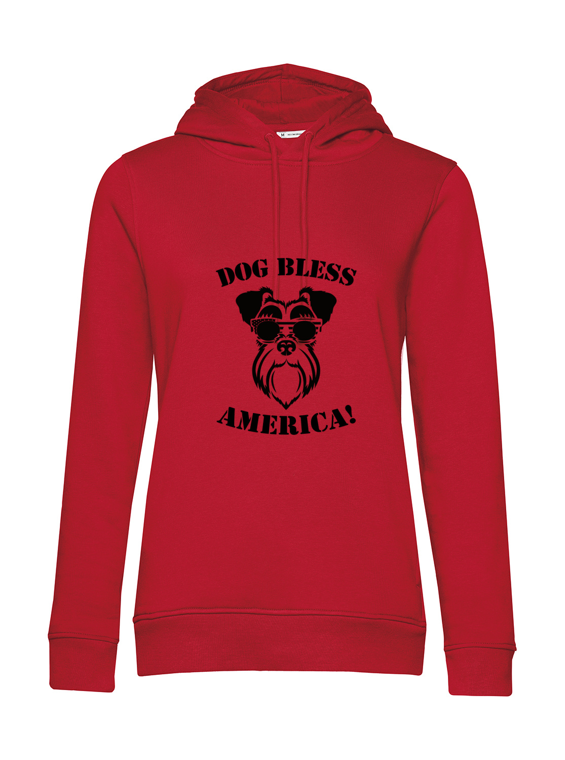Nachhaltiger Hoodie Damen Hunde - Dog bless America