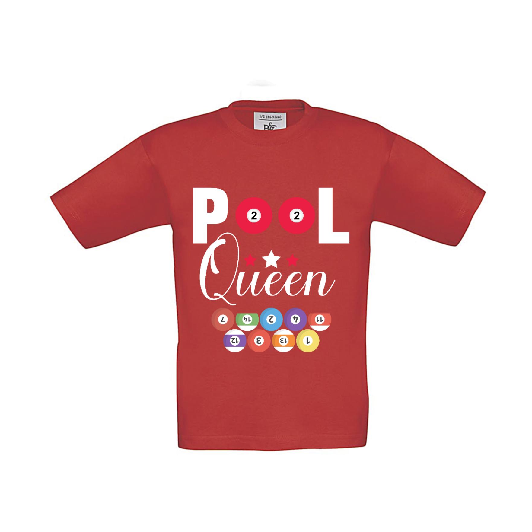 T-Shirt Kinder Billard Pool Queen