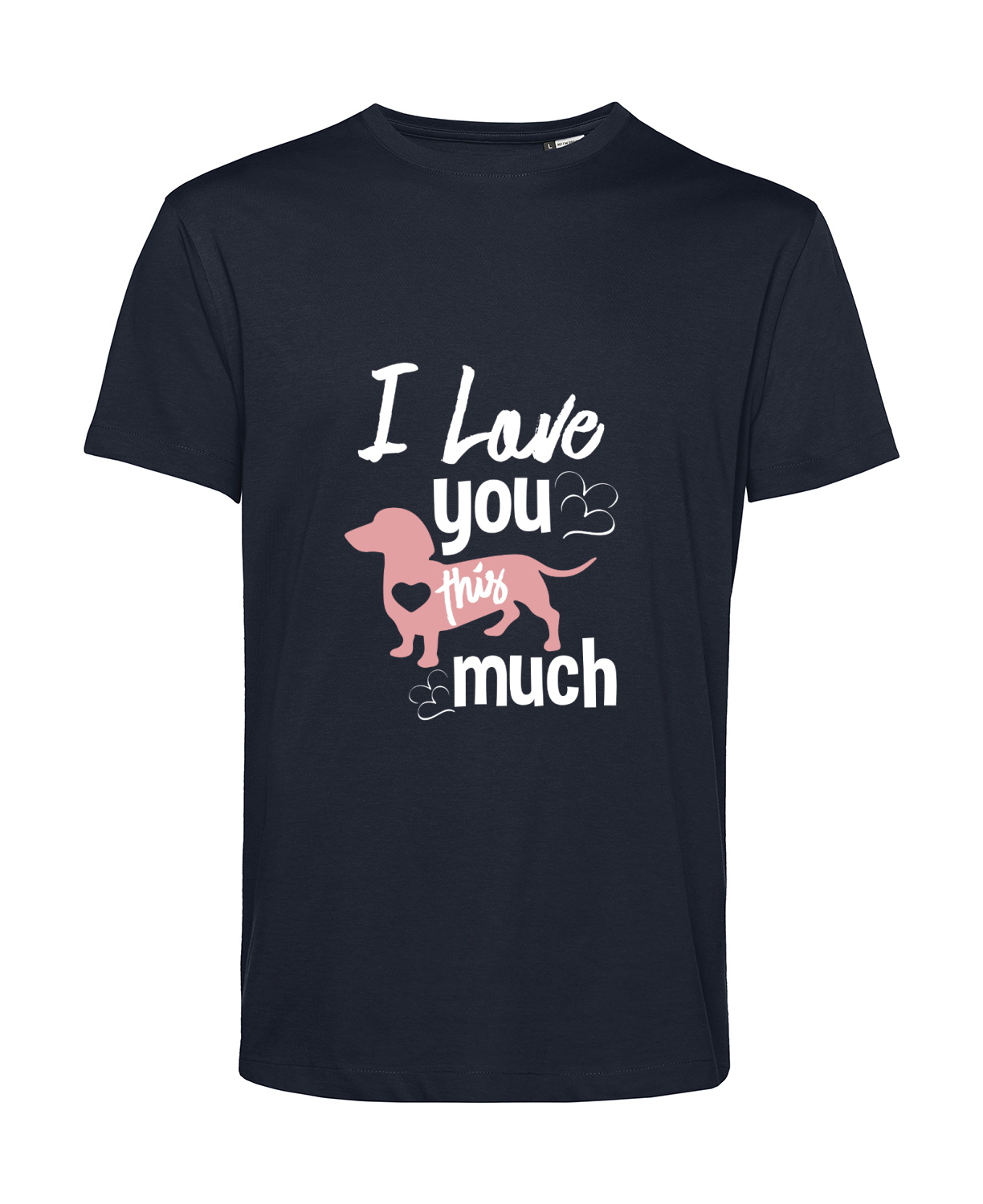 Nachhaltiges T-Shirt Herren Hunde - I love you this much