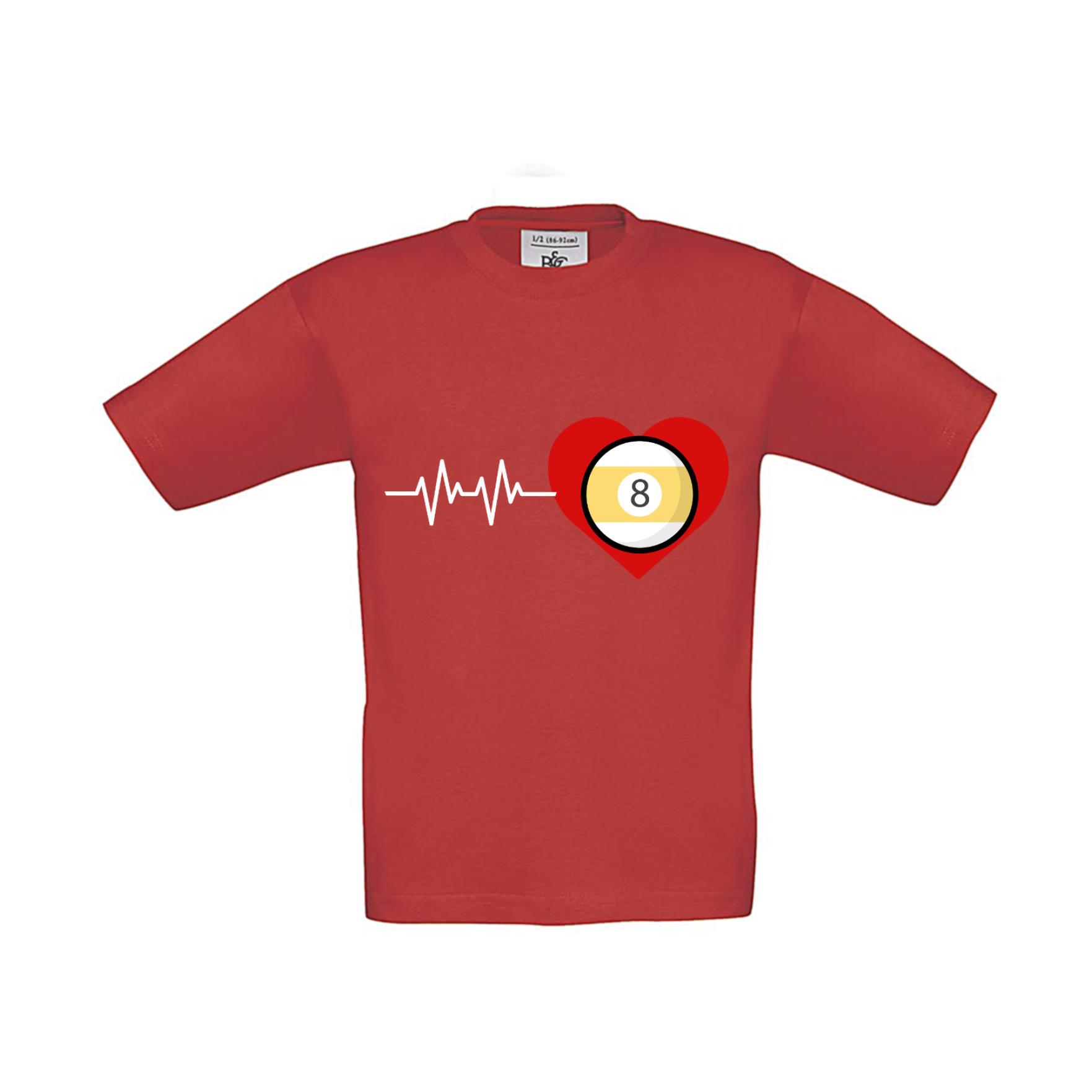 T-Shirt Kinder Billard Heart Beat Pool