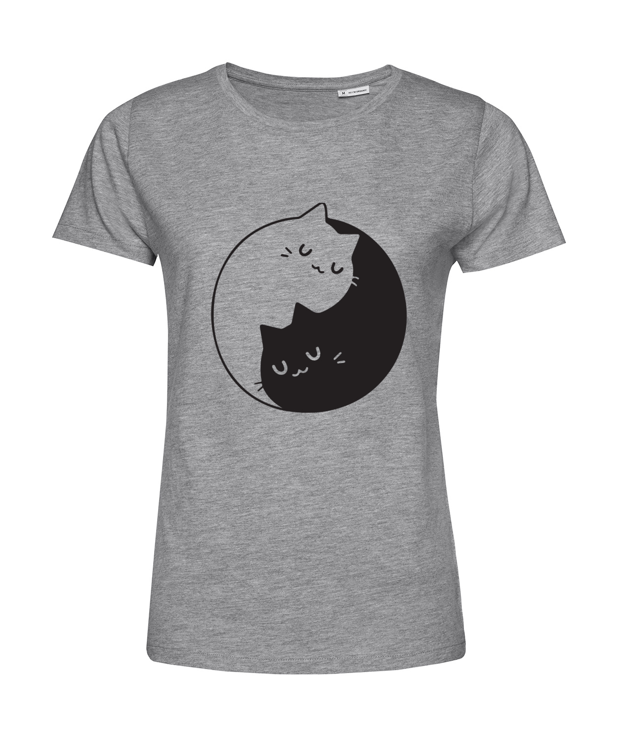 Nachhaltiges T-Shirt Damen Yin Yang Katze 2