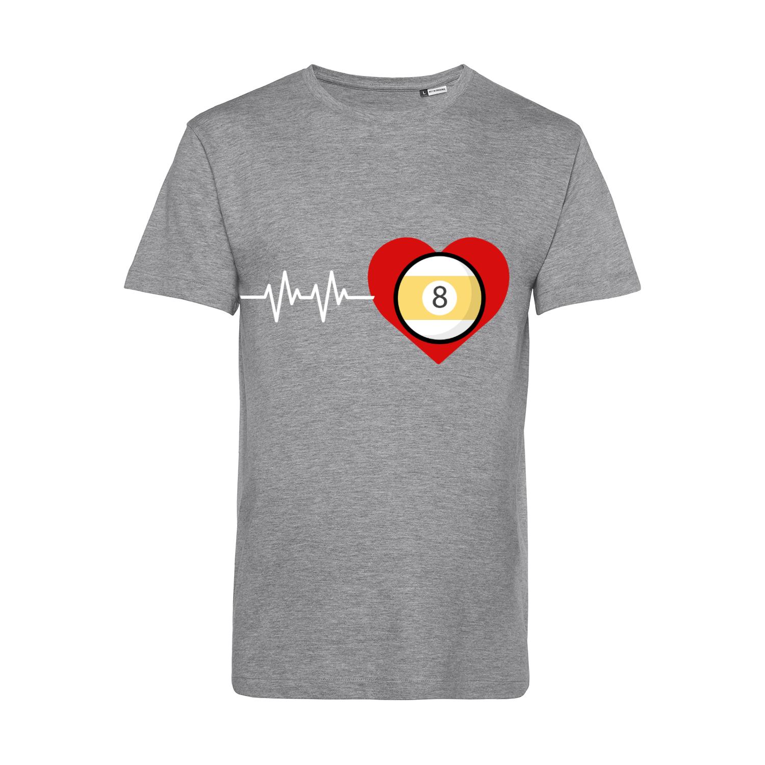 Nachhaltiges T-Shirt Herren Billard Heart Beat Pool