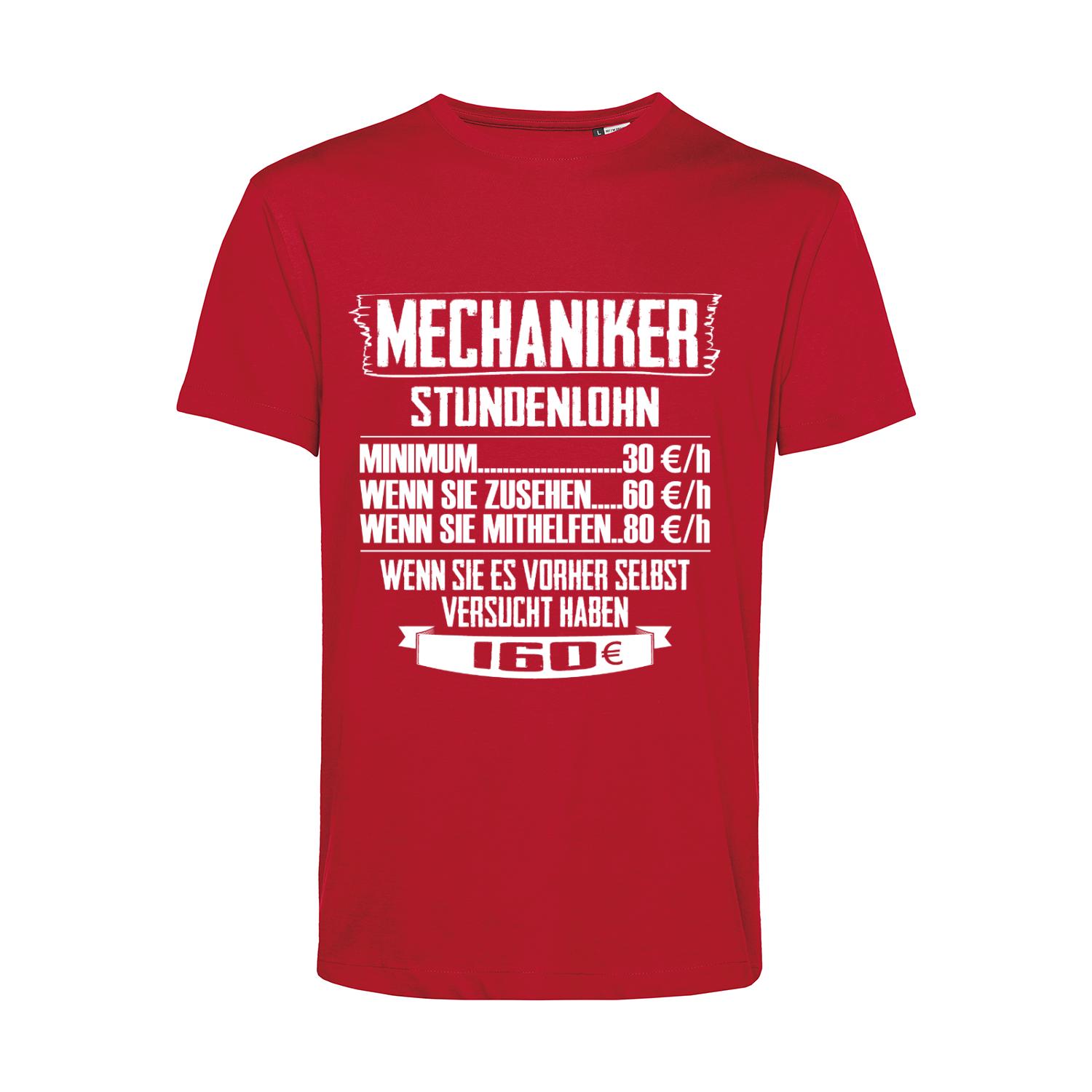 Nachhaltiges T-Shirt Herren Mechaniker - Stundenlohn Staffel