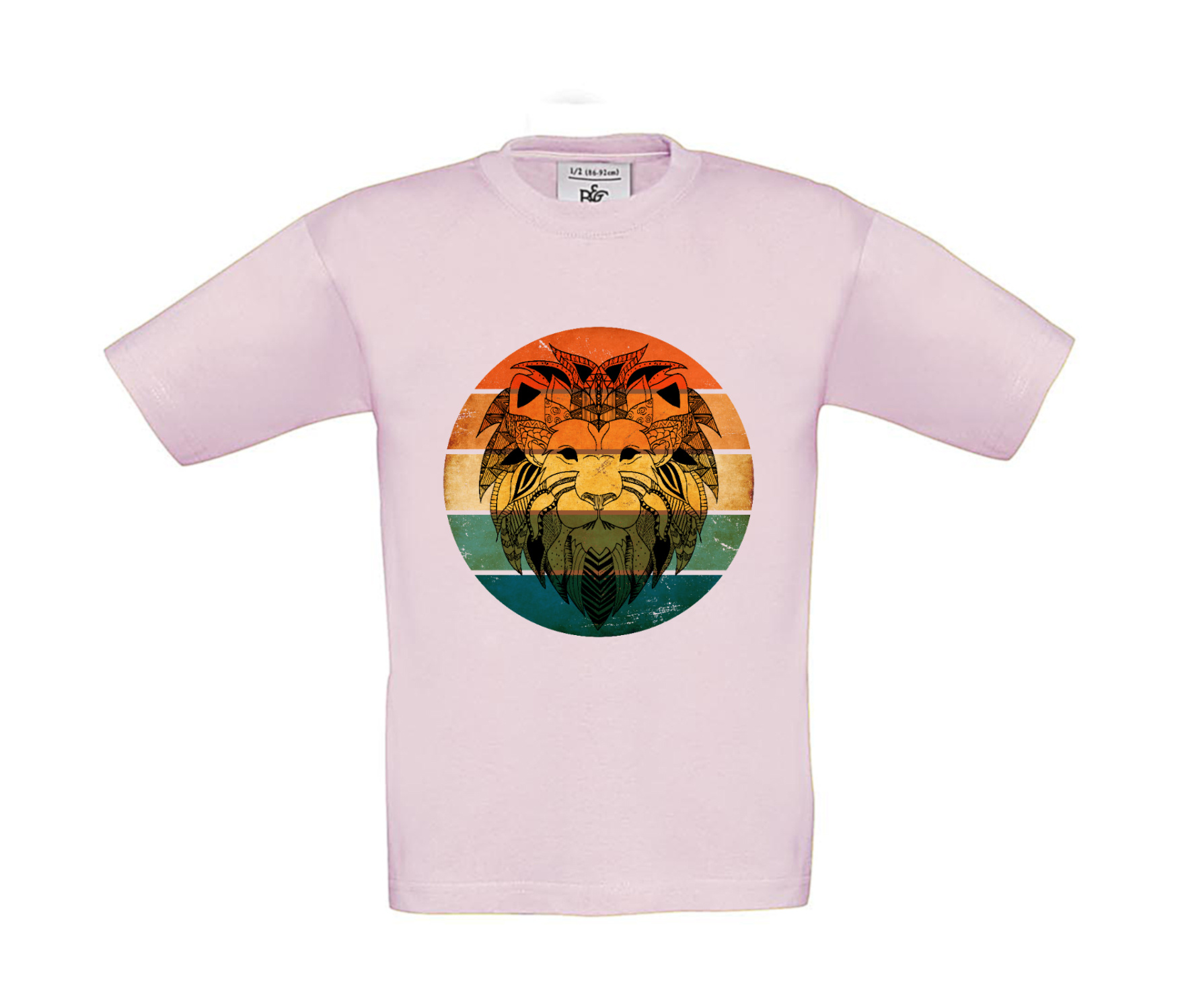 T-Shirt Kinder Löwengesicht