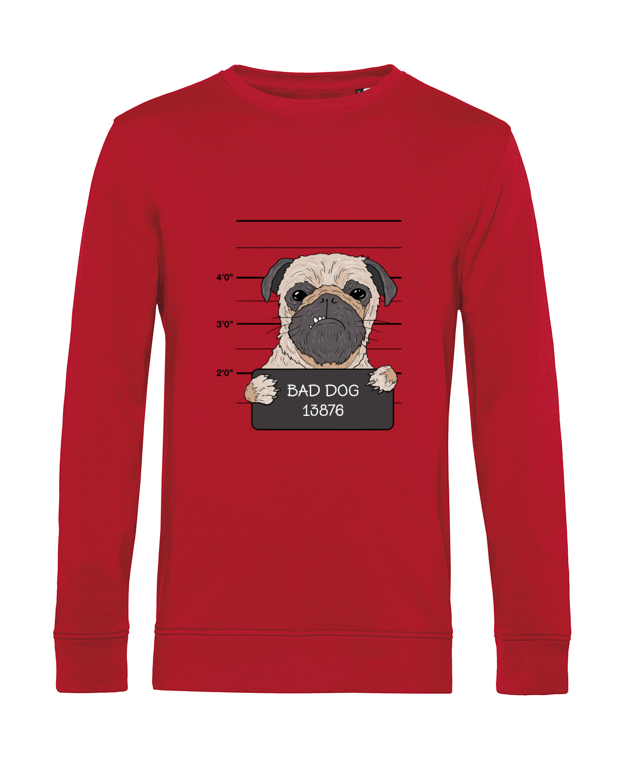 Nachhaltiges Sweatshirt Herren Hunde - Knastfoto Bad Dog
