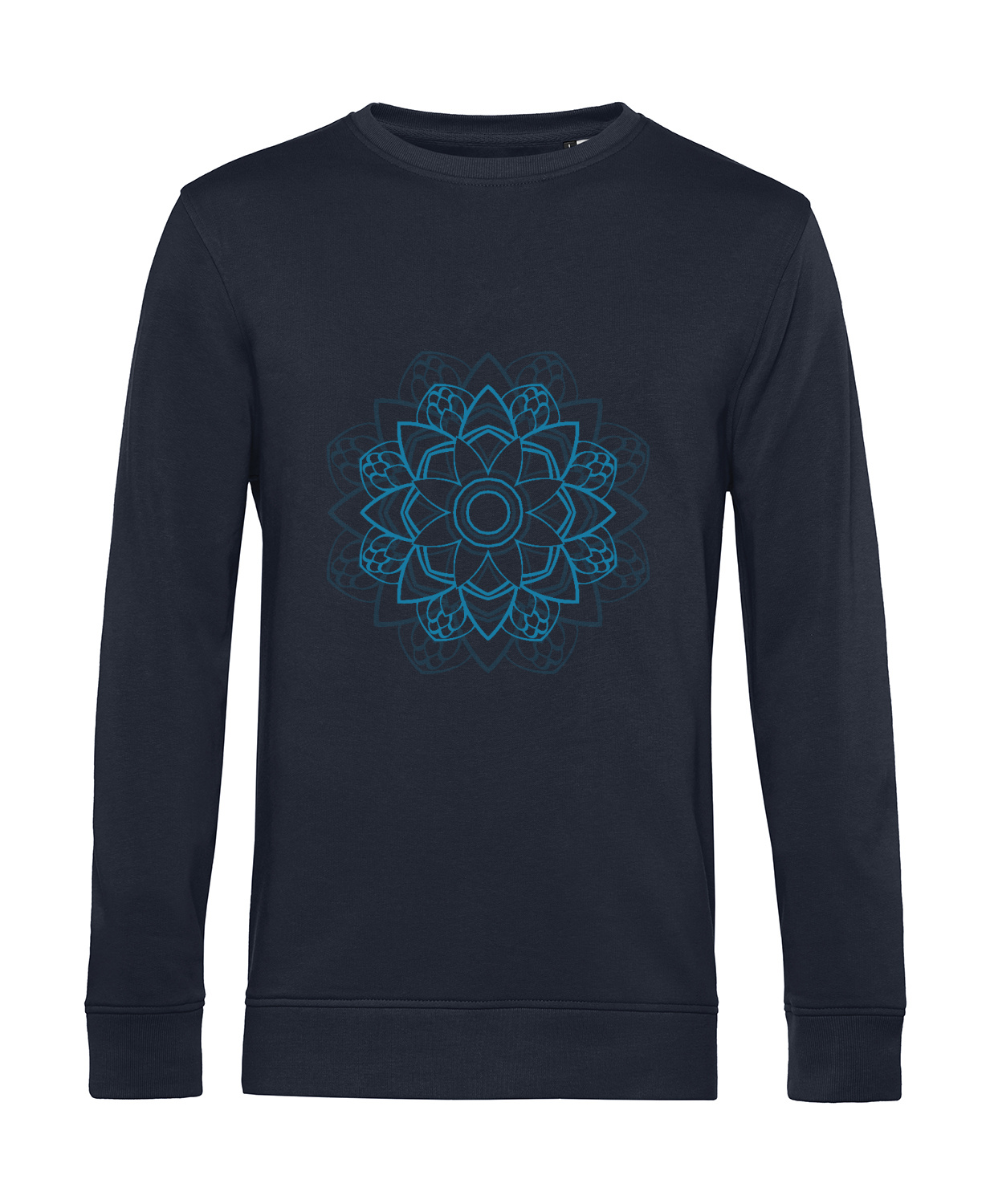 Nachhaltiges Sweatshirt Herren Mandala Blue