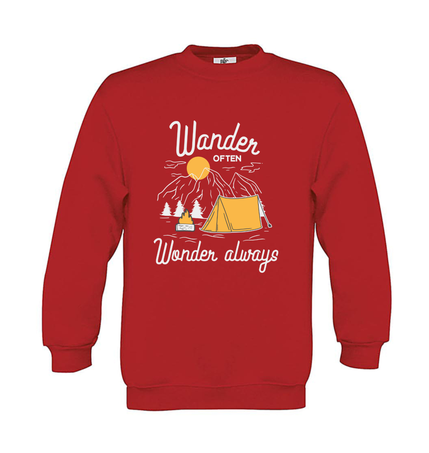 Sweatshirt Kinder Outdoor - Wander often - Wonder always