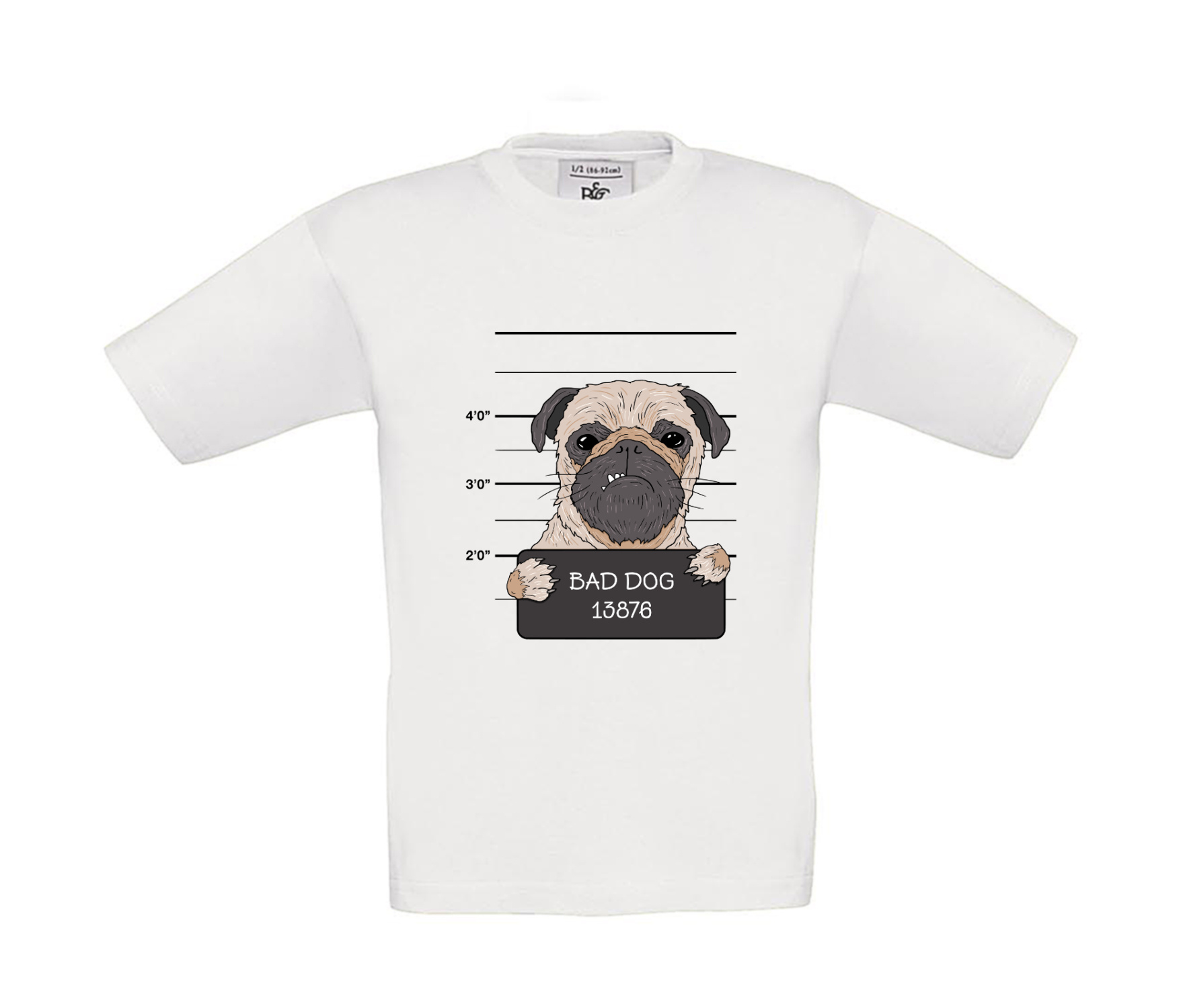T-Shirt Kinder Hunde - Knastfoto Bad Dog