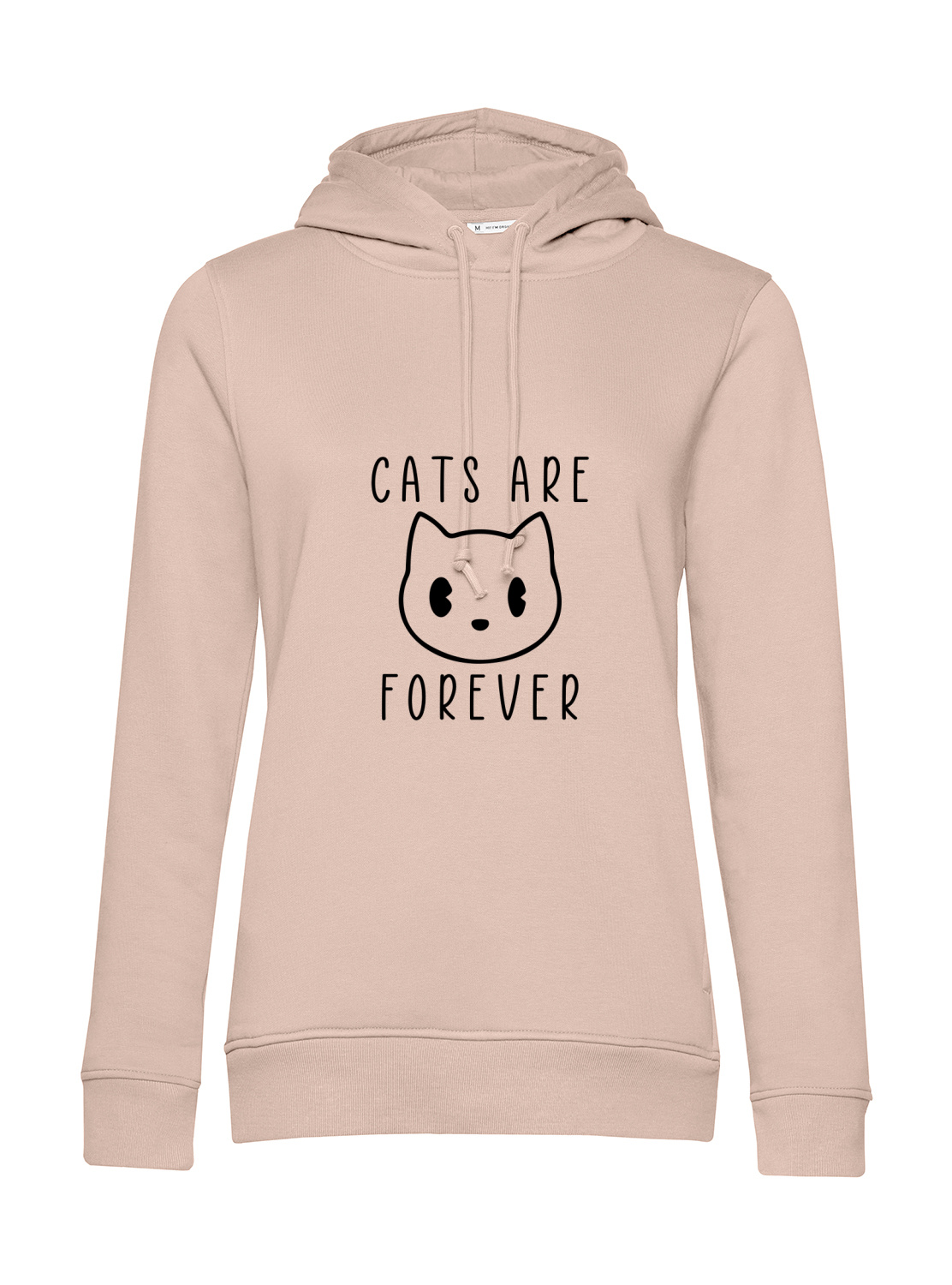 Nachhaltiger Hoodie Damen Katzen - Cats are Forever