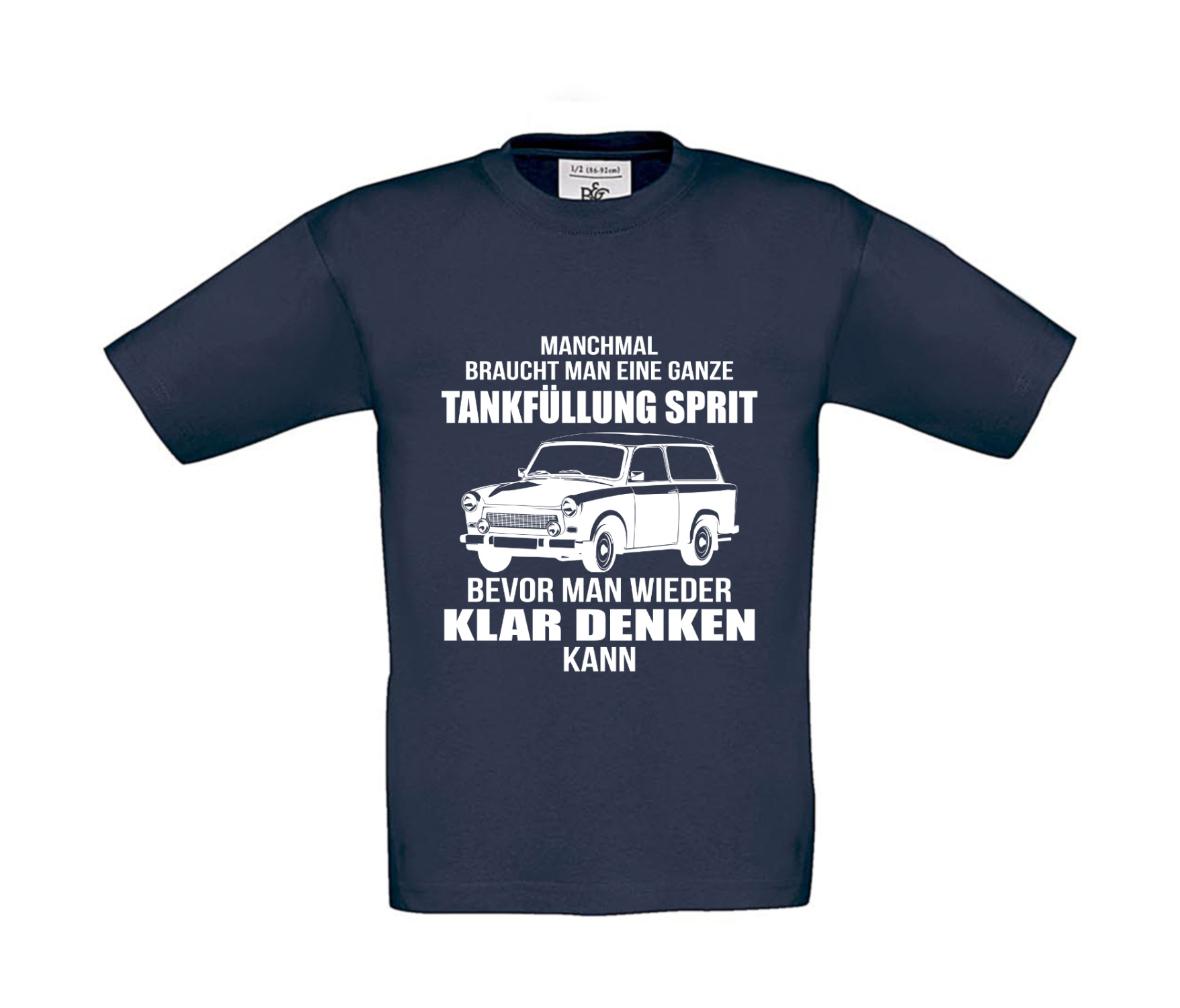 T-Shirt Kinder 2Takt - Ganze Tankfüllung Trabant Kombi