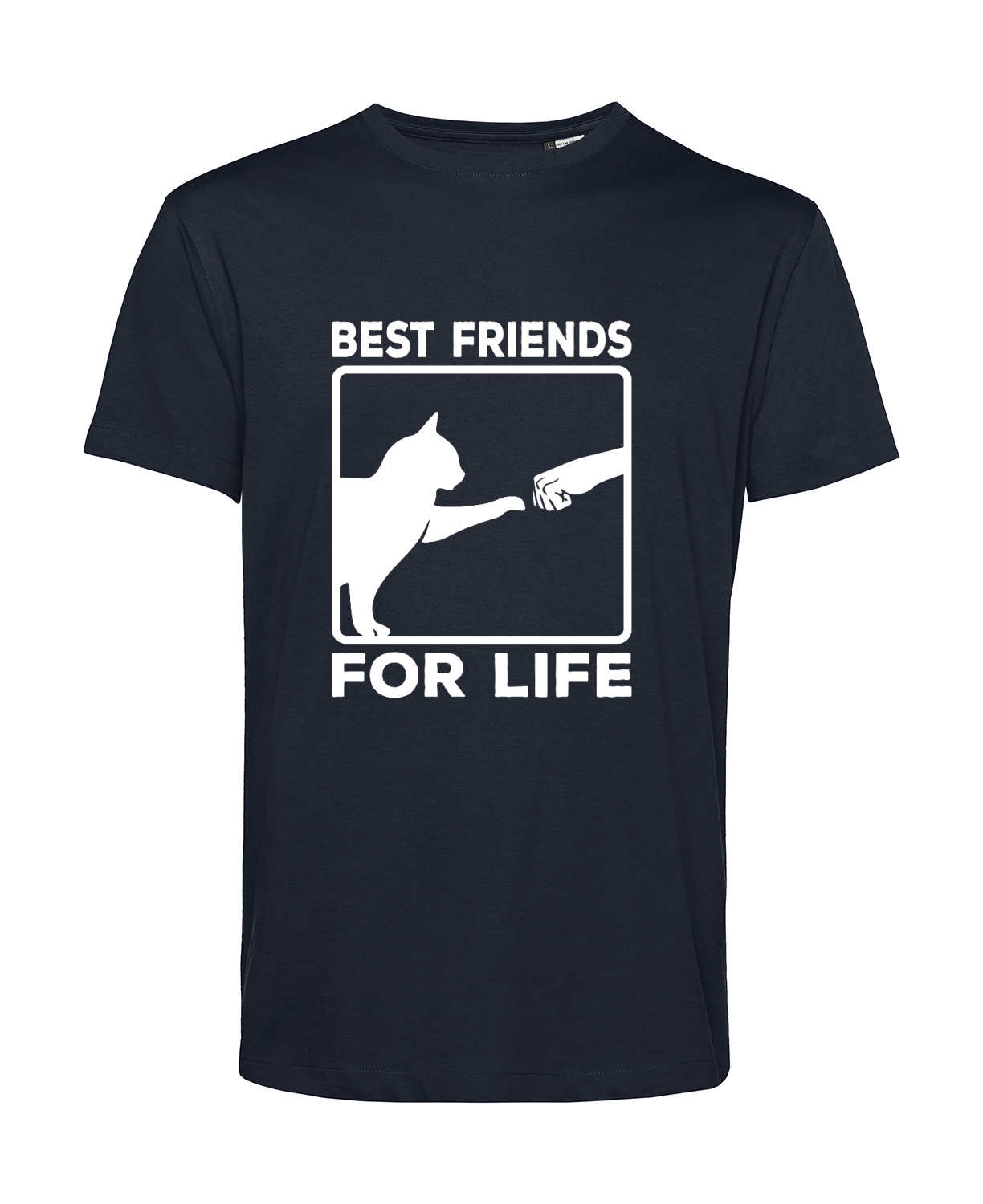 Nachhaltiges T-Shirt Herren Katzen - Best friends for life