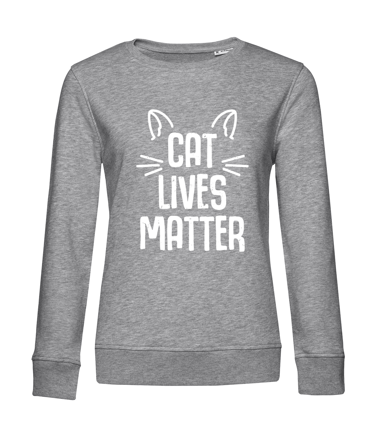 Nachhaltiges Sweatshirt Damen Katzen - Cat Lives matter