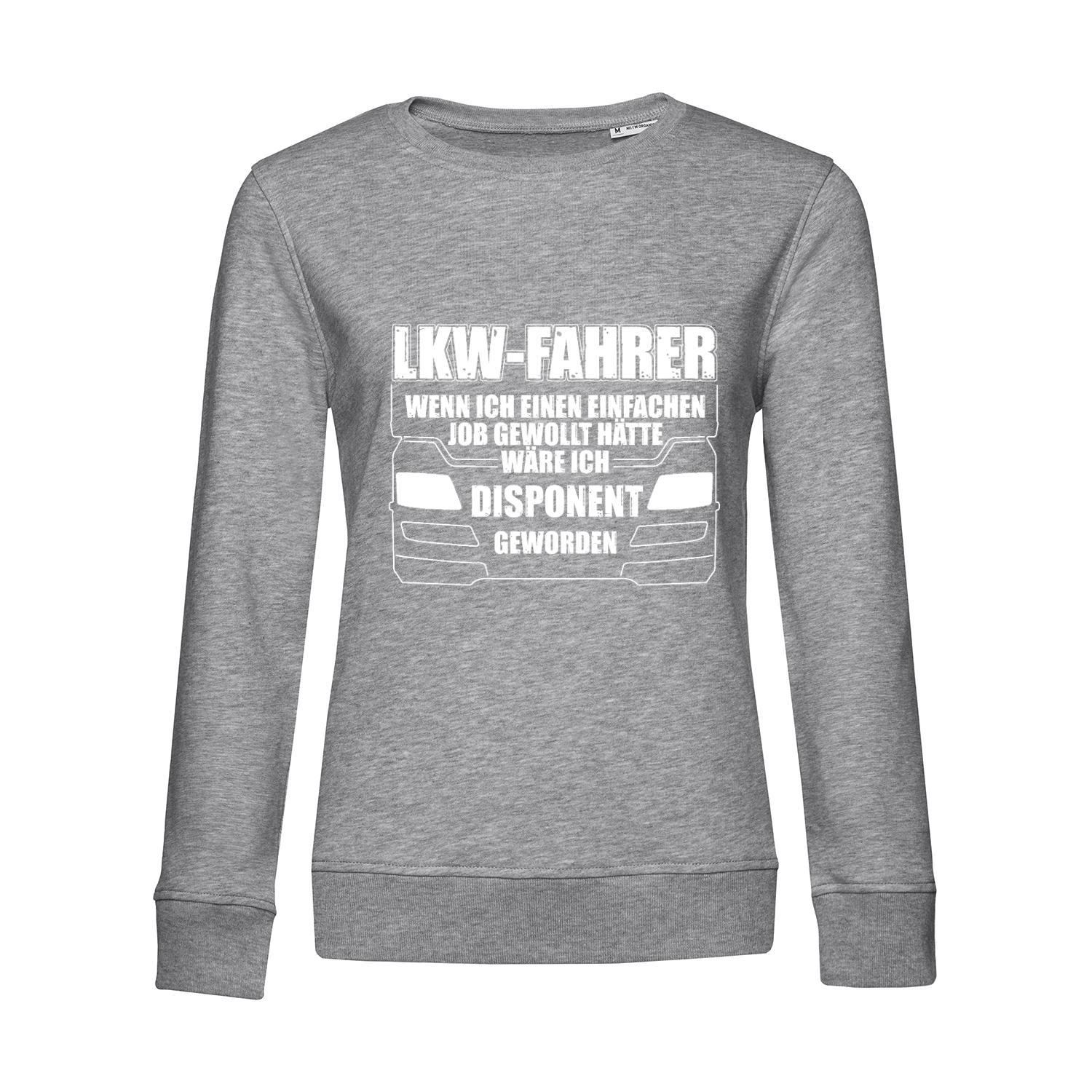 Nachhaltiges Sweatshirt Damen LKW-Fahrer - Einfacher Job Disponent