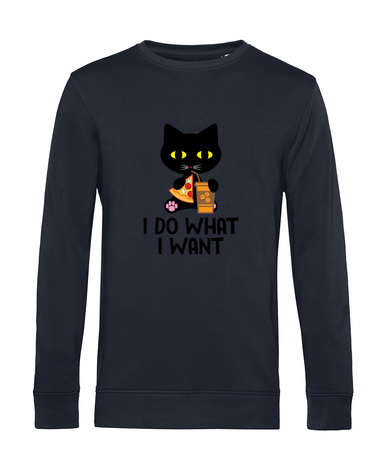 Nachhaltiges Sweatshirt Herren Katzen - I do what I want
