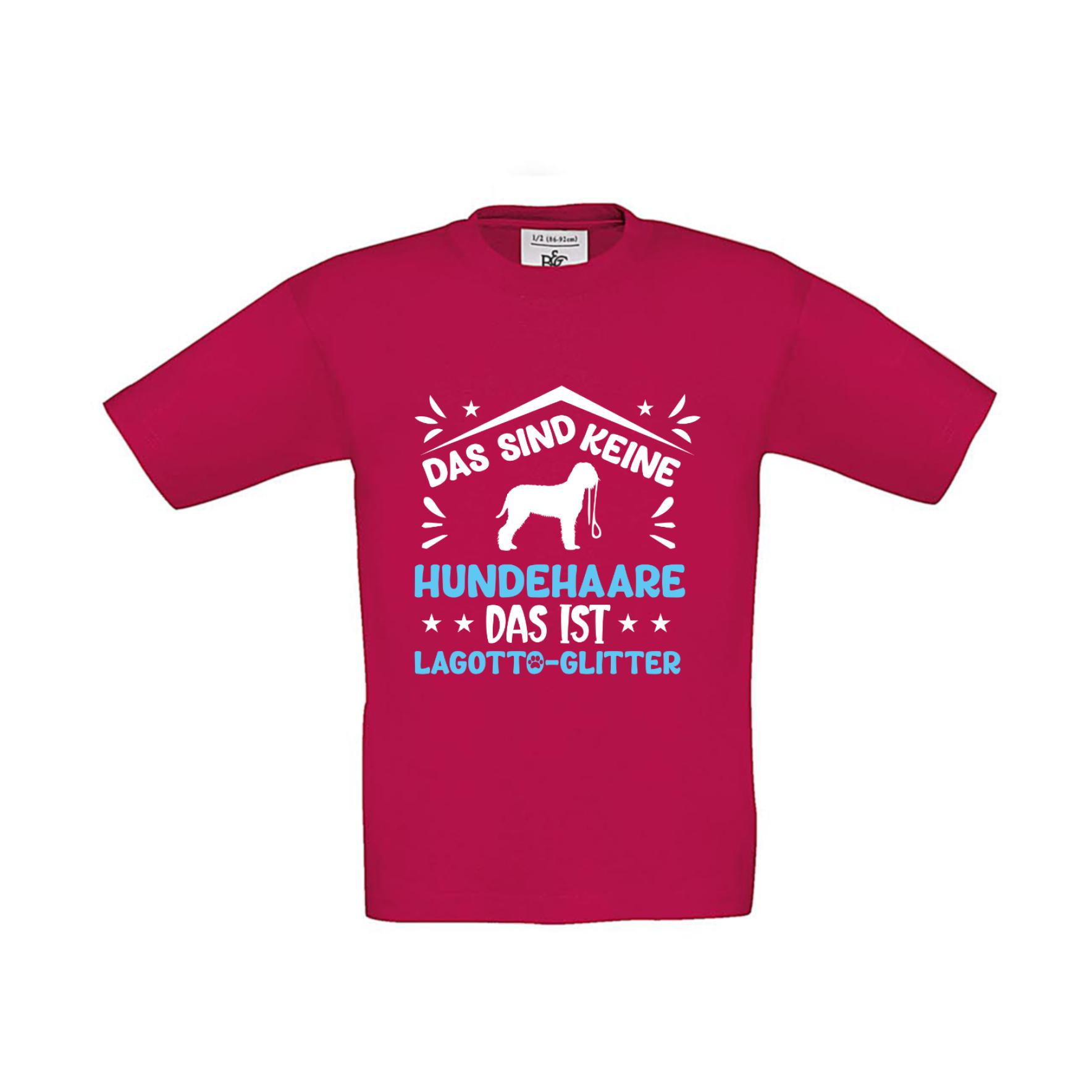 T-Shirt Kinder Hunde - Keine Hundehaare Lagotto Glitter