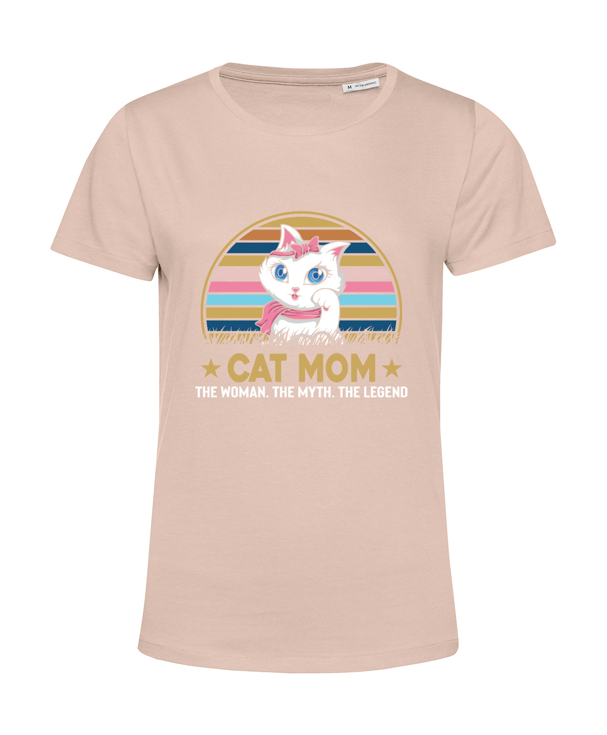Nachhaltiges T-Shirt Damen Cat Mom - The Woman - The Myth - The Legend