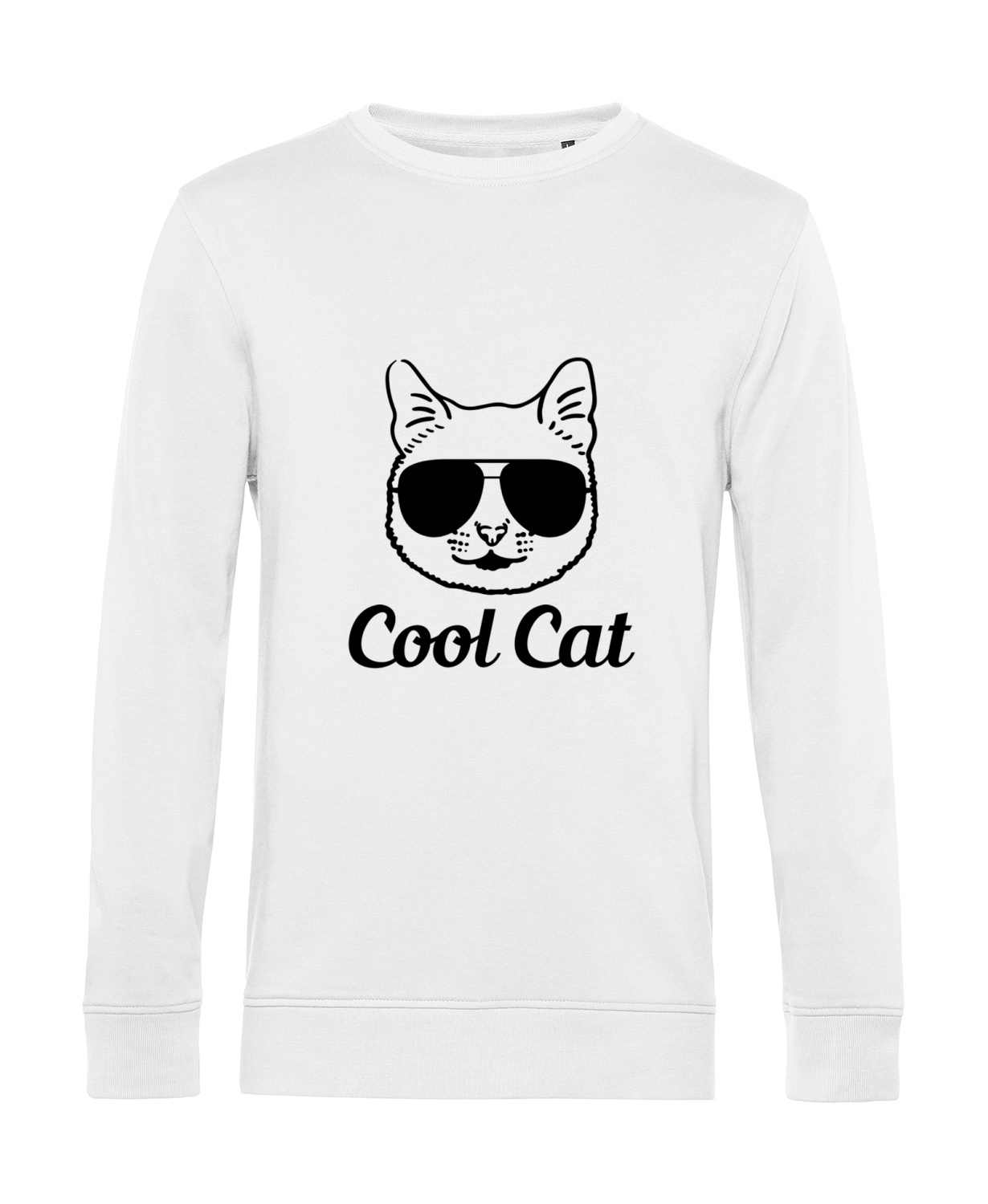 Nachhaltiges Sweatshirt Herren Katzen - Cool Cat