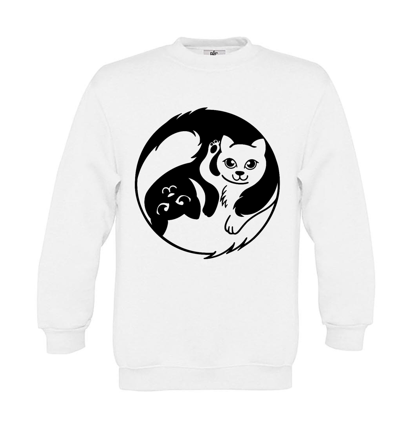Sweatshirt Kinder Yin Yang Katze