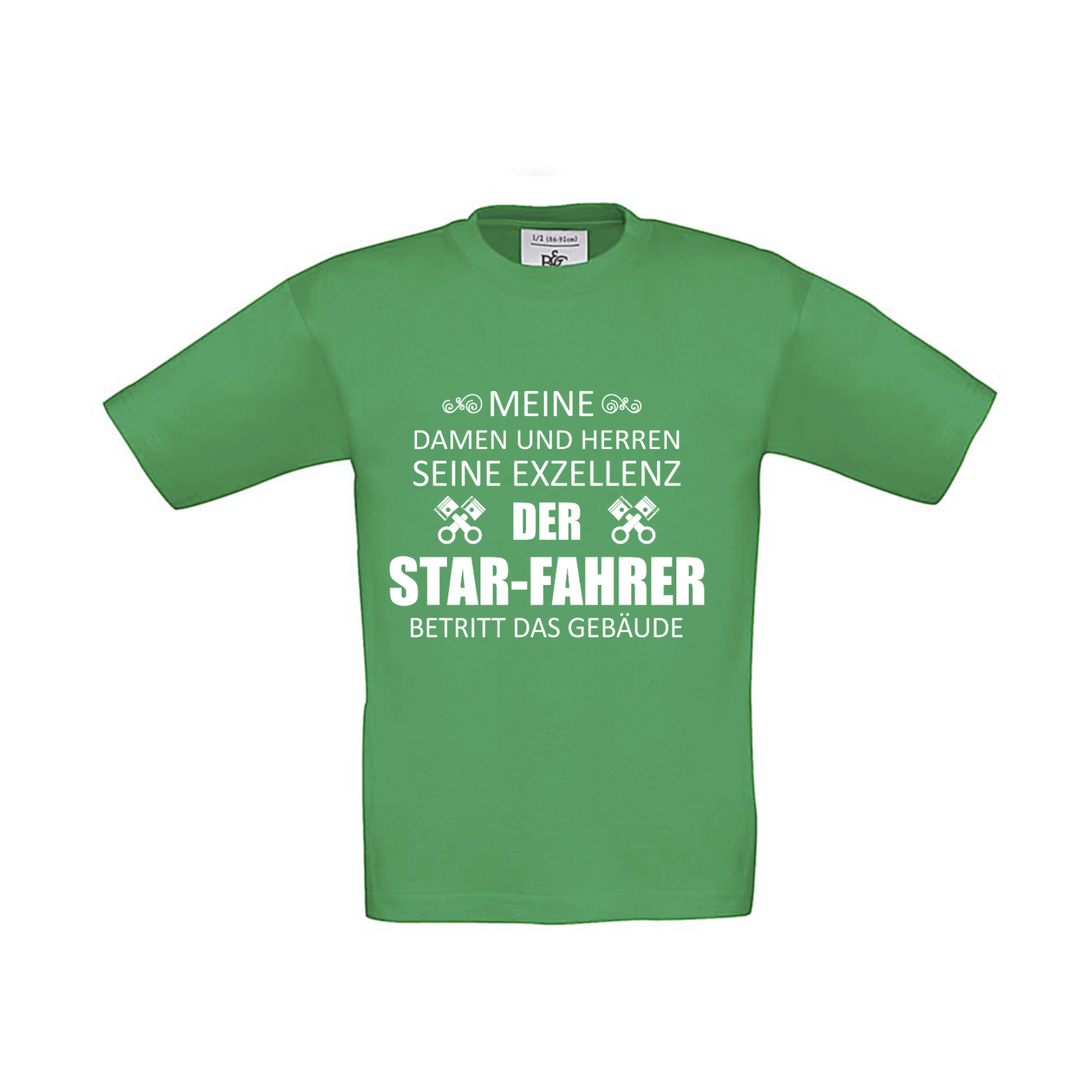 T-Shirt Kinder 2Takter - Eure Exzellenz der Star-Fahrer betritt das Gebäude