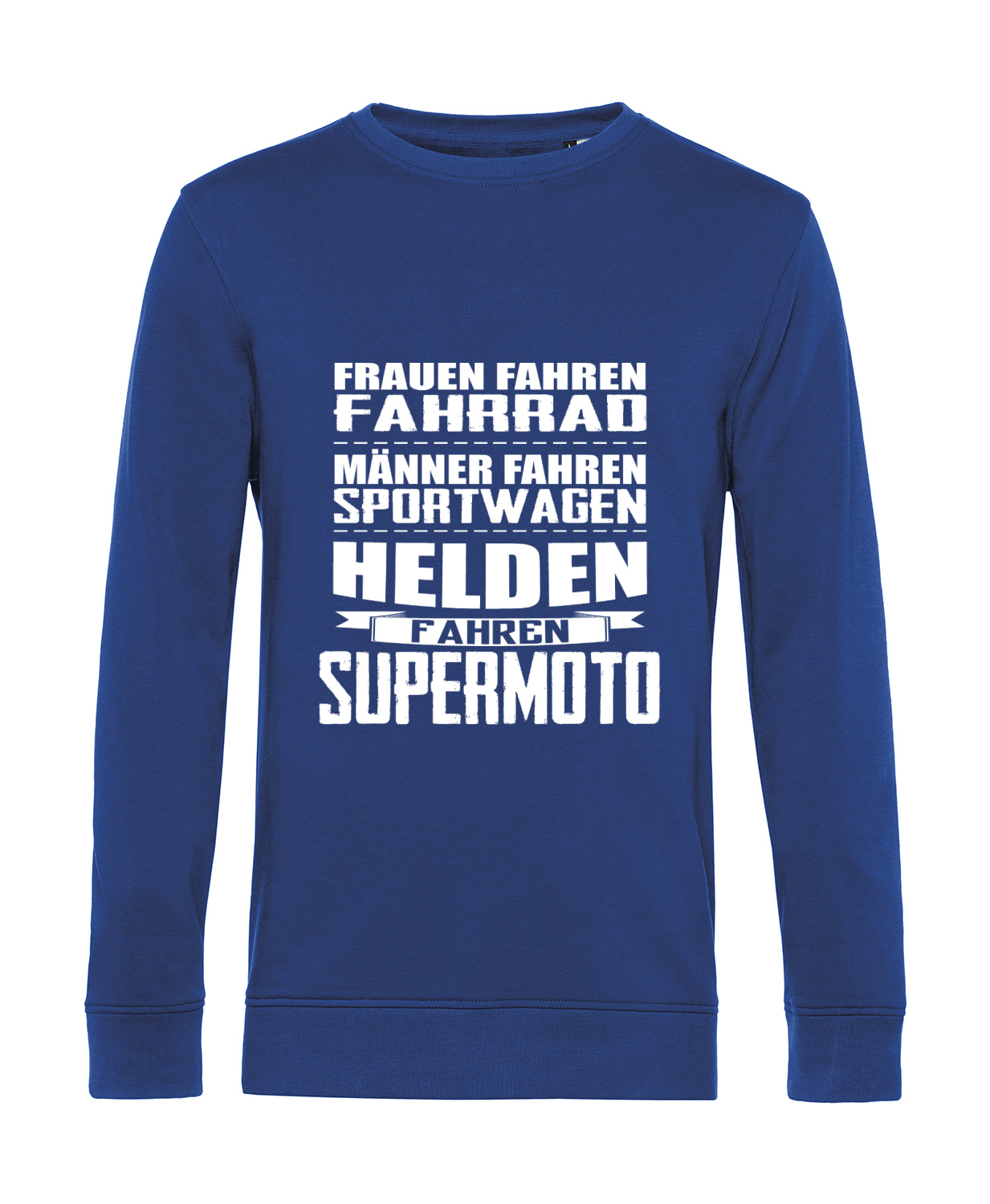 Nachhaltiges Sweatshirt Herren Helden fahren Supermoto