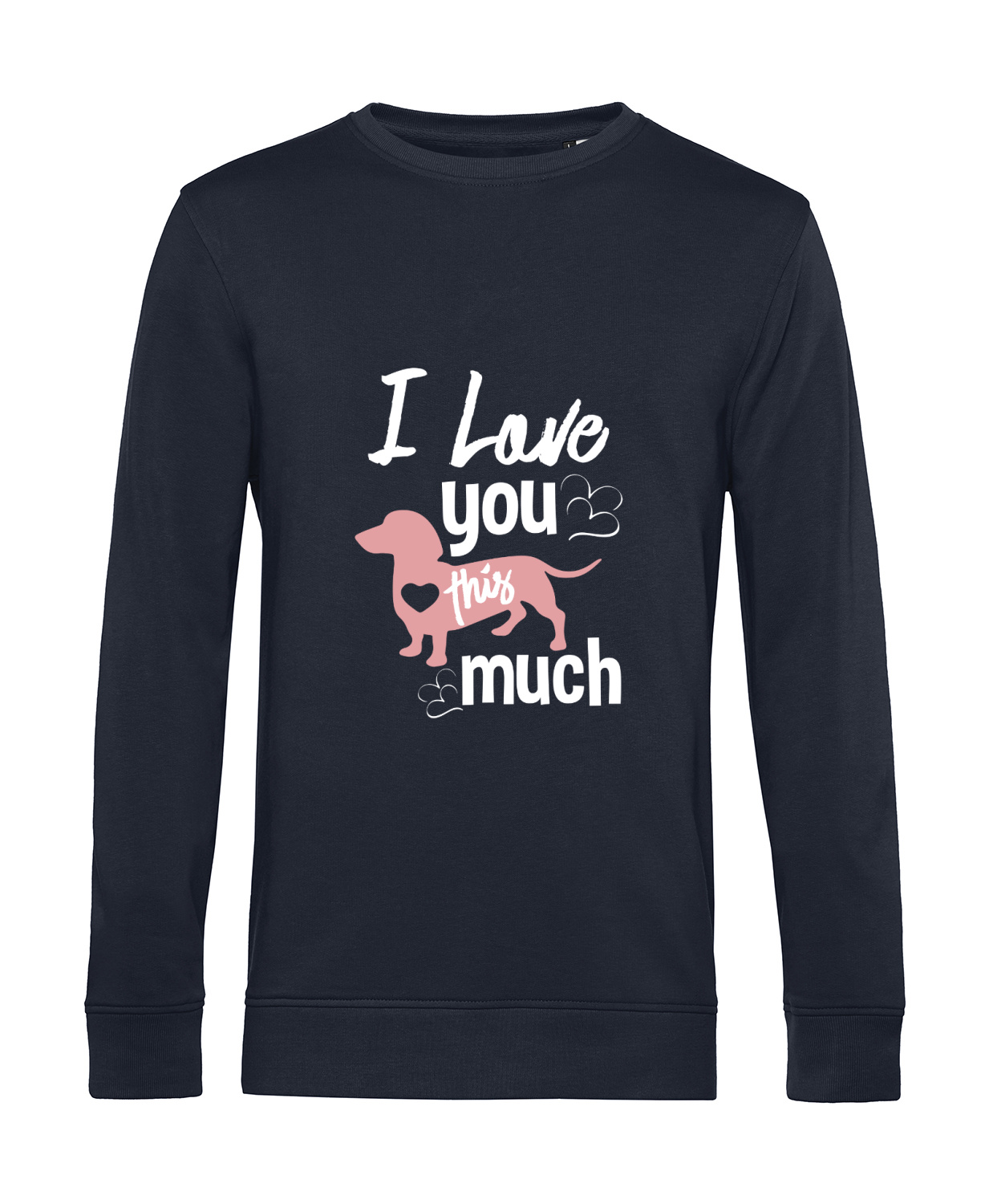 Nachhaltiges Sweatshirt Herren Hunde - I love you this much