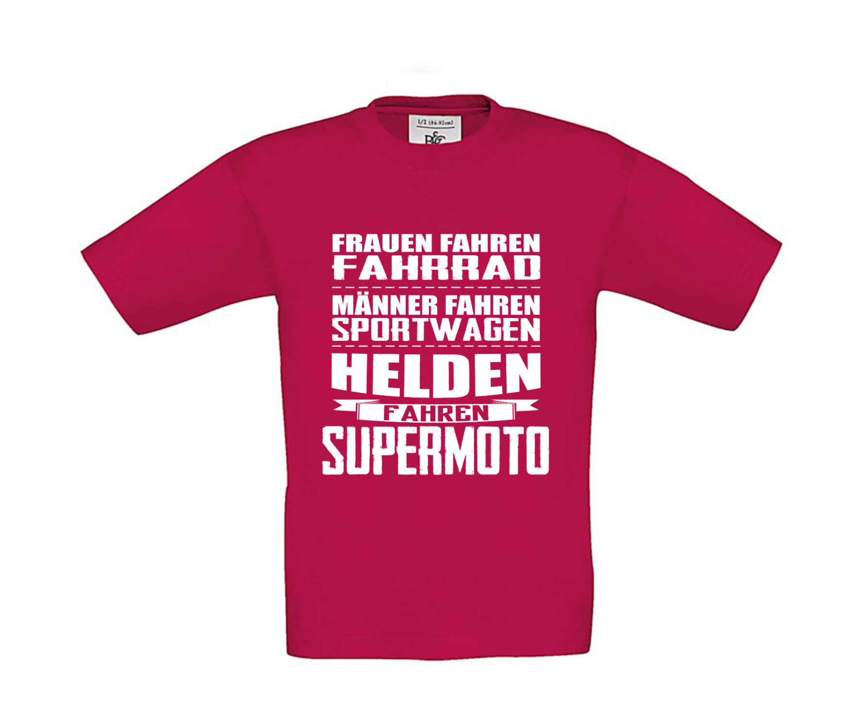 T-Shirt Kinder Helden fahren Supermoto