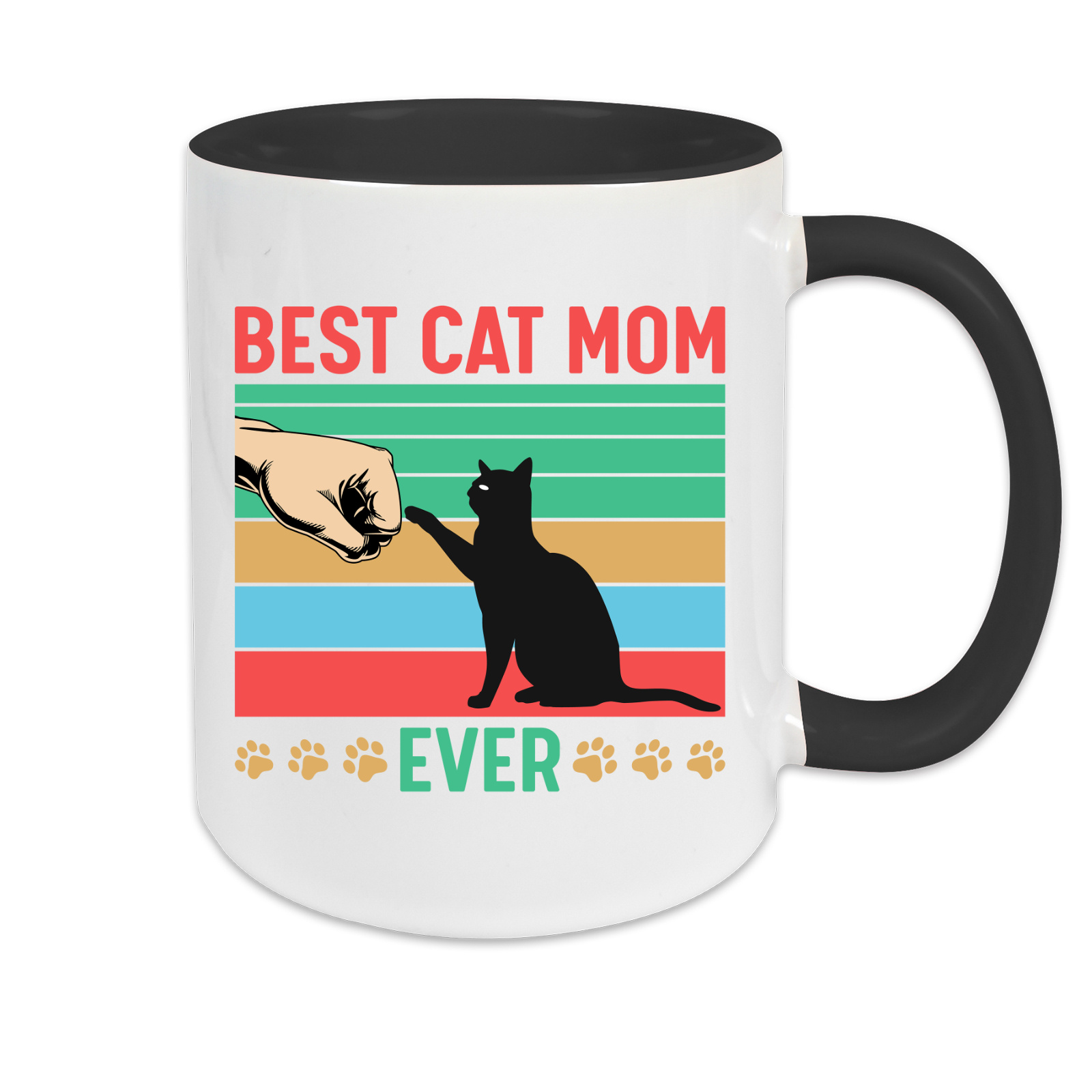 Tasse zweifarbig Katzen - Best Cat Mom ever