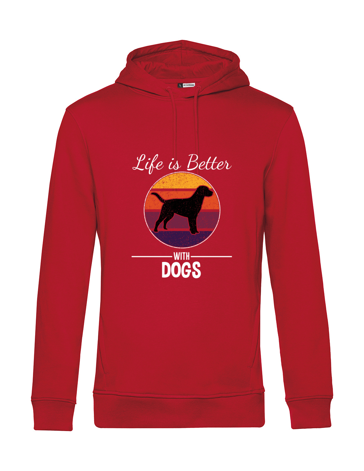 Nachhaltiger Hoodie Herren Hunde - Life is Better with Dogs