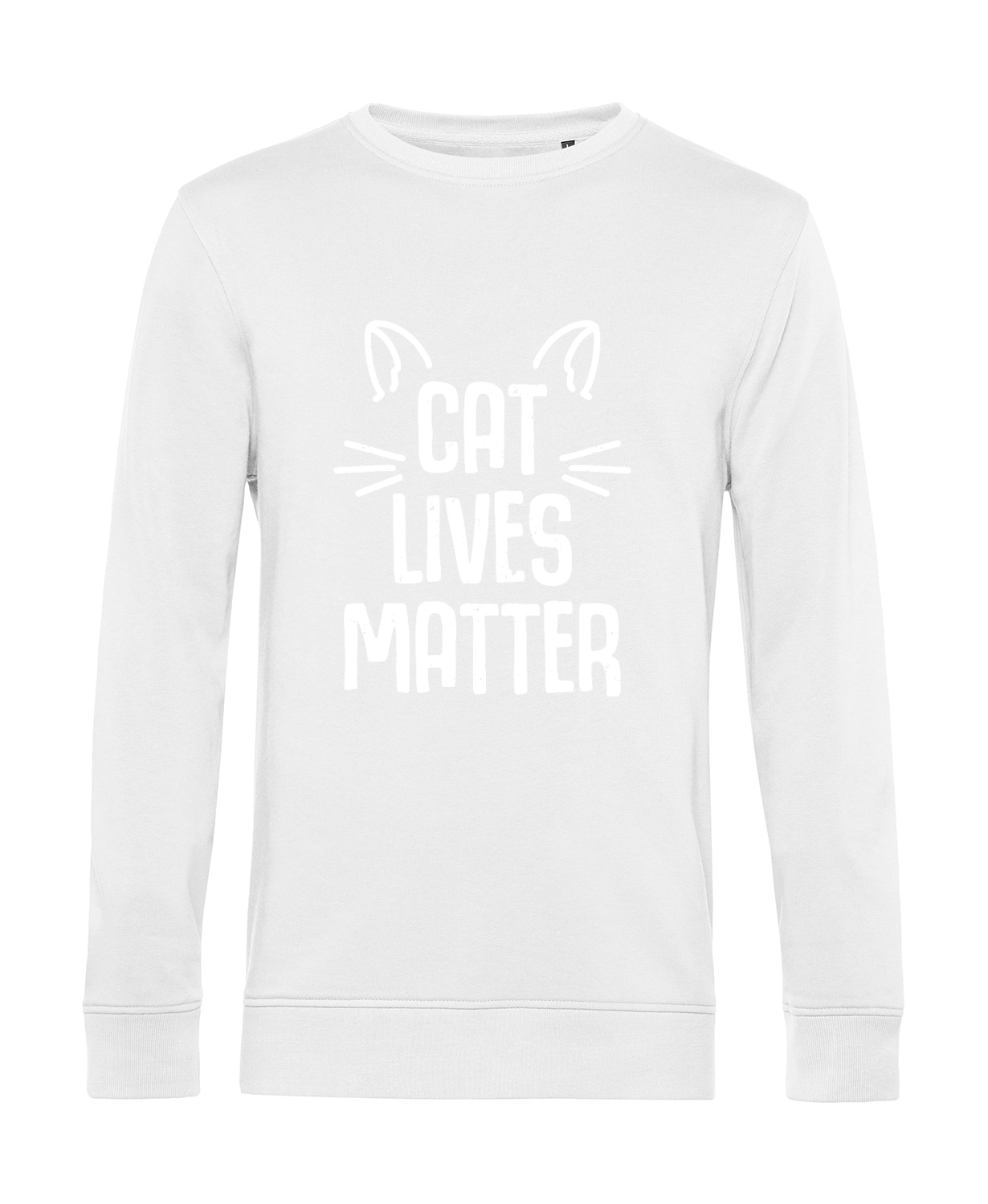 Nachhaltiges Sweatshirt Herren Katzen - Cat Lives matter