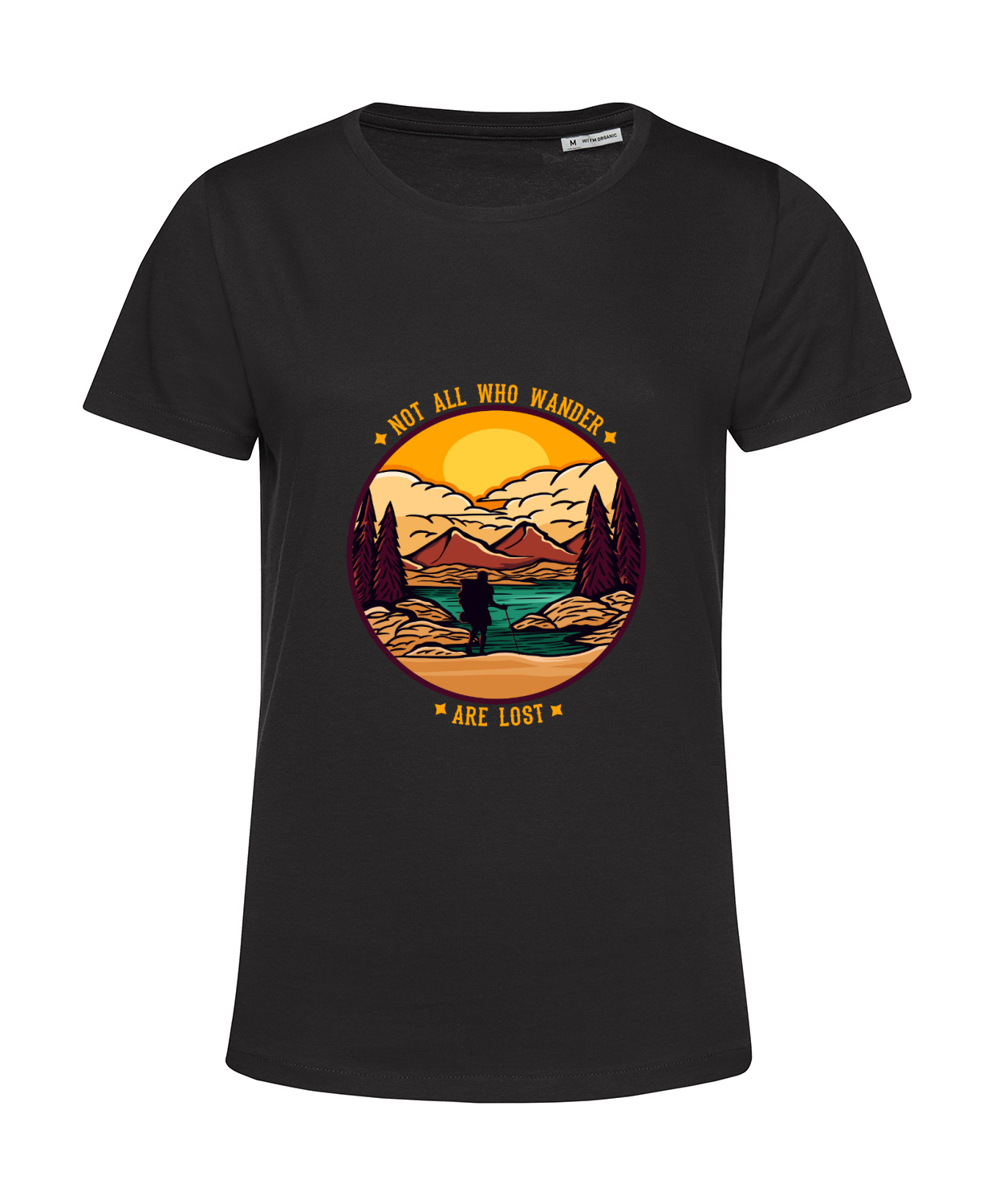 Nachhaltiges T-Shirt Damen Outdoor - Not all who wander are lost