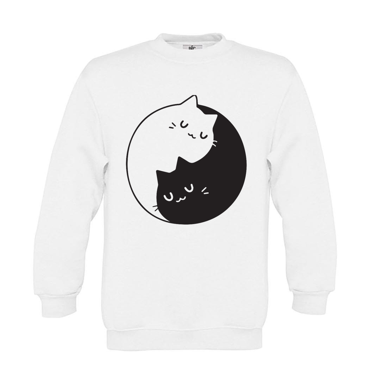 Sweatshirt Kinder Yin Yang Katze 2