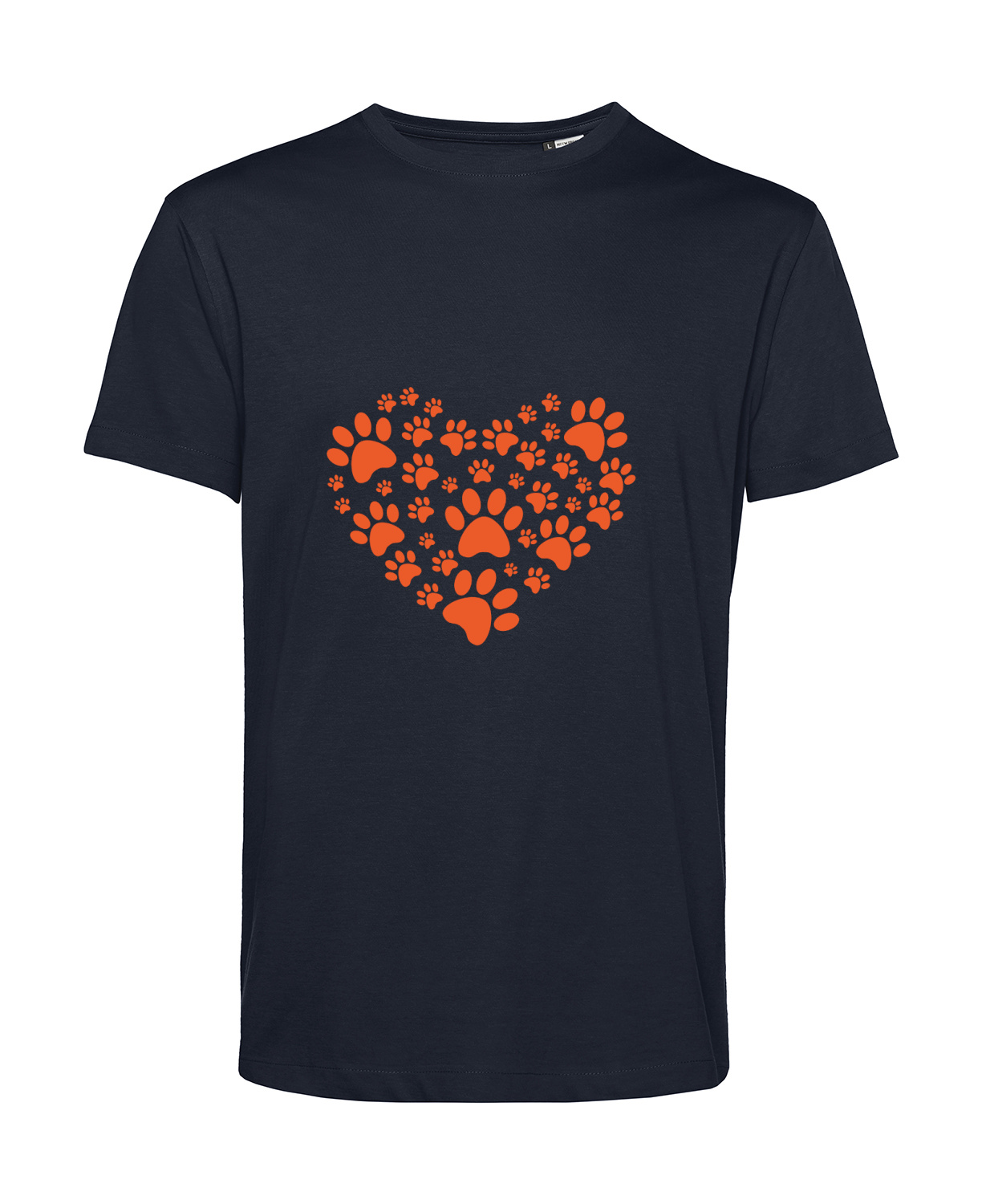 Nachhaltiges T-Shirt Herren Hunde - Herz aus Hundepfoten