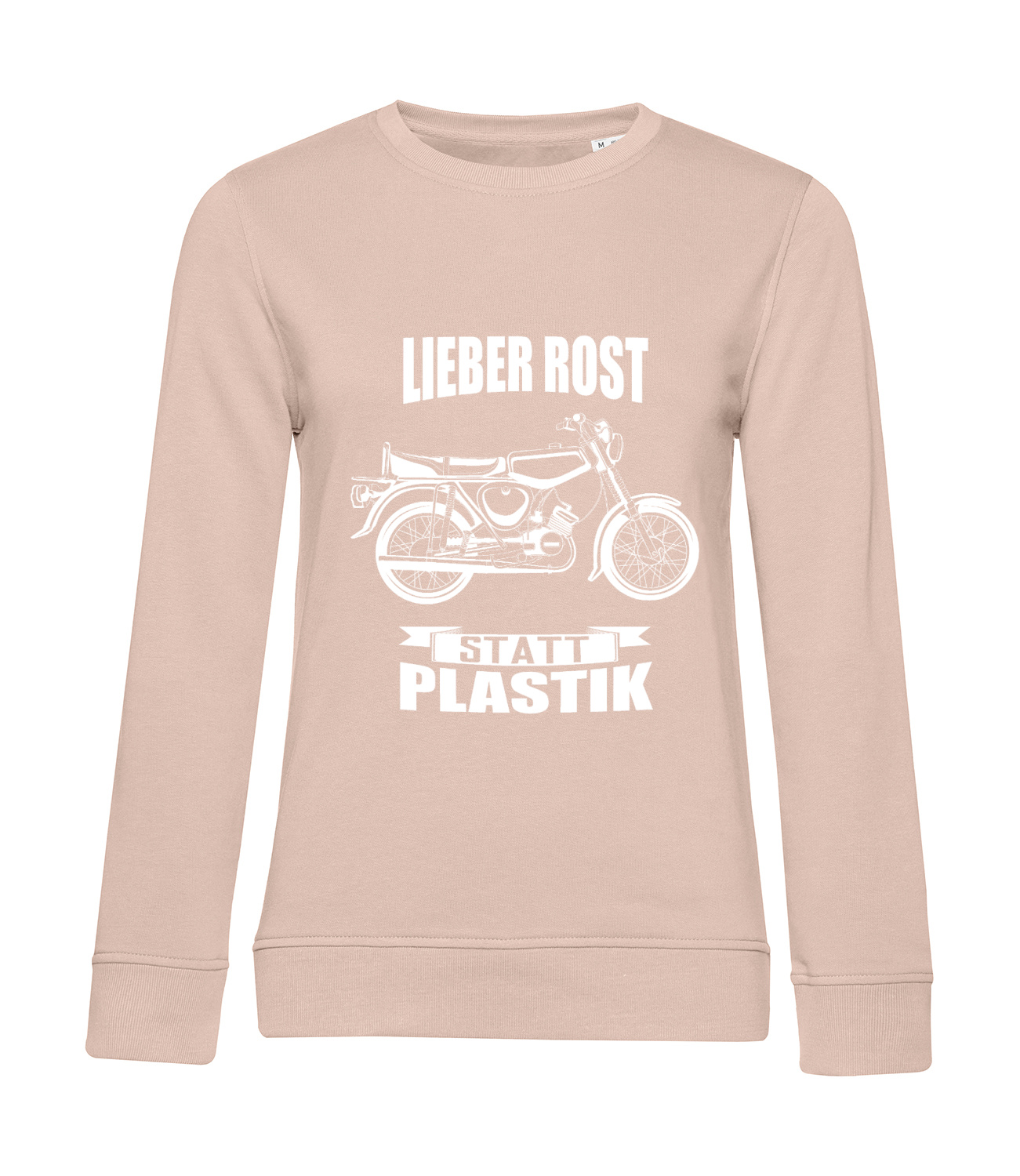 Nachhaltiges Sweatshirt Damen 2Takter - Lieber Rost statt Plastik S50