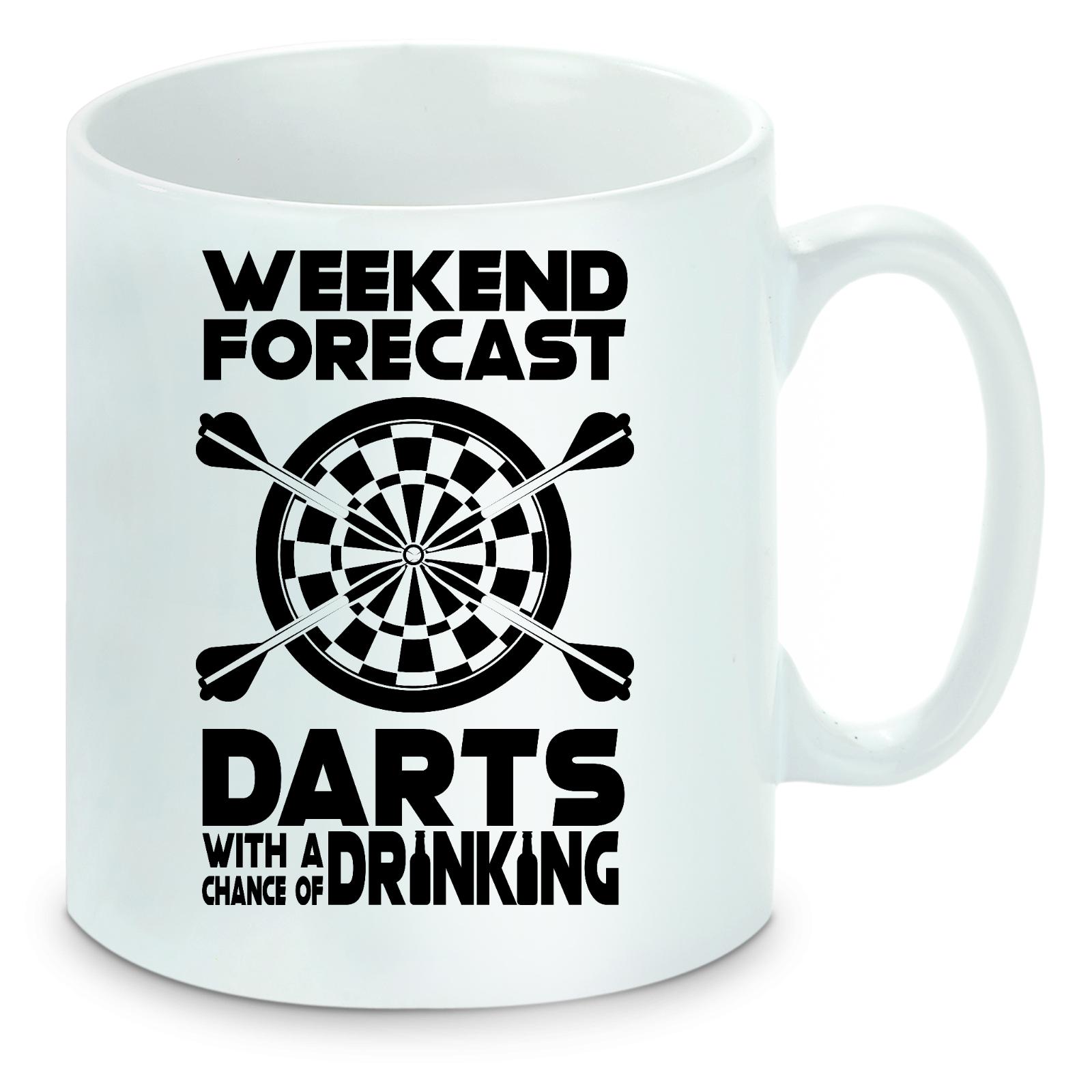 Tasse einfarbig Darts Weekend Forecast Darts