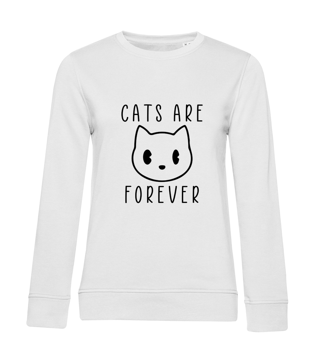 Nachhaltiges Sweatshirt Damen Katzen - Cats are Forever