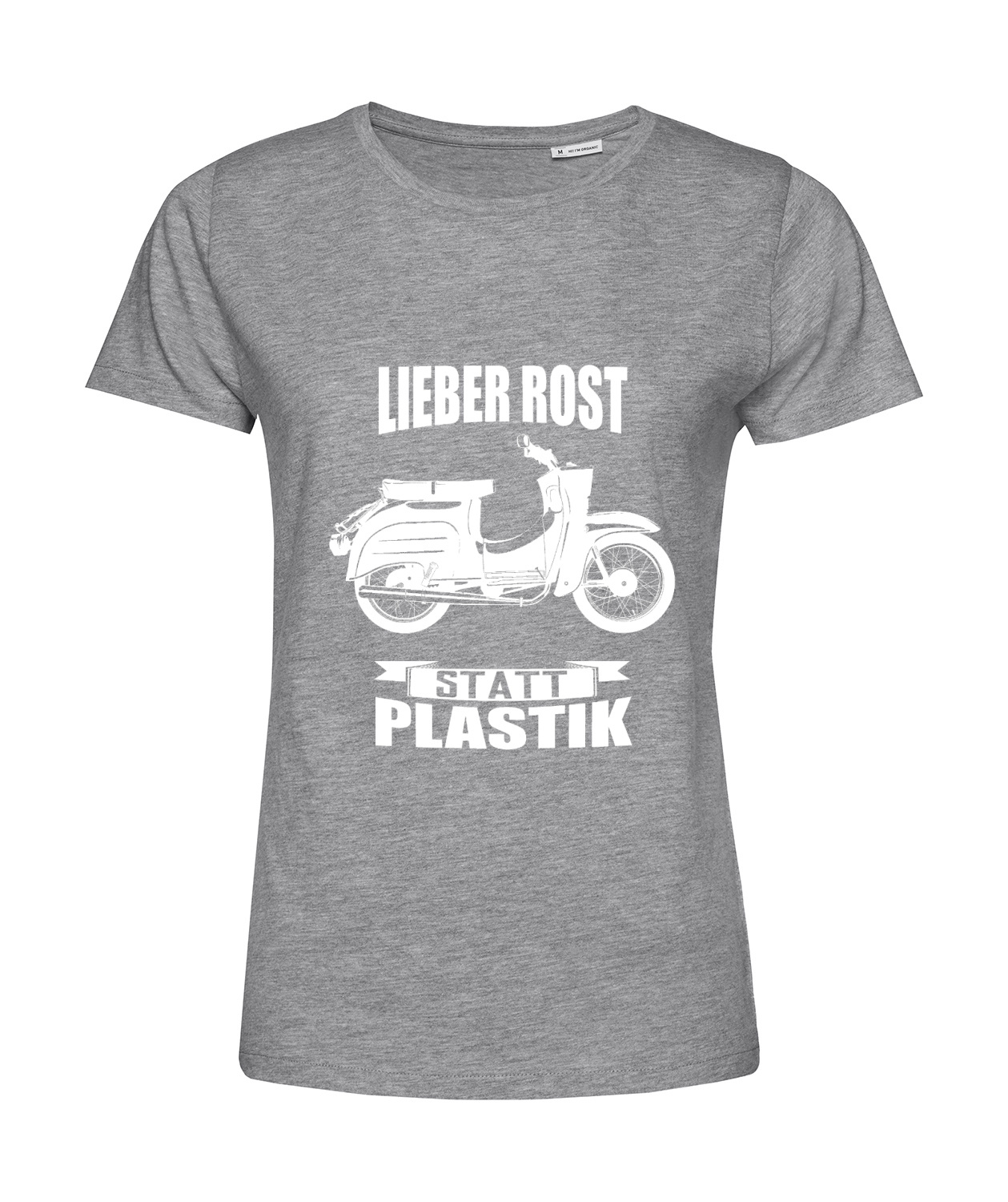 Nachhaltiges T-Shirt Damen 2Takter - Lieber Rost statt Plastik Schwalbe