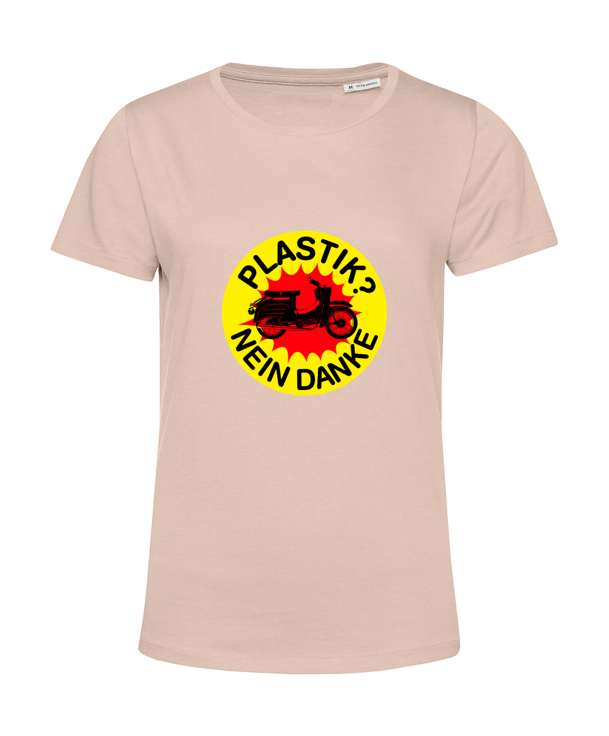 Nachhaltiges T-Shirt Damen 2Takter - Plastik Nein Danke Schwalbe