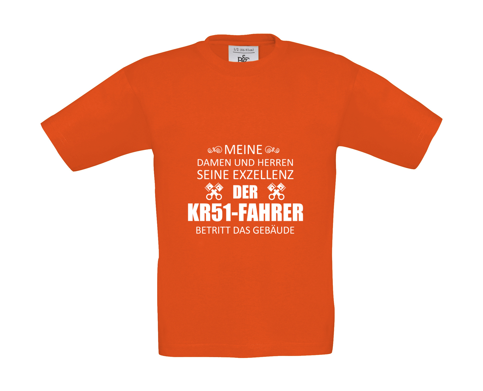 T-Shirt Kinder 2Takter - Eure Exzellenz der KR51-Fahrer betritt das Gebäude