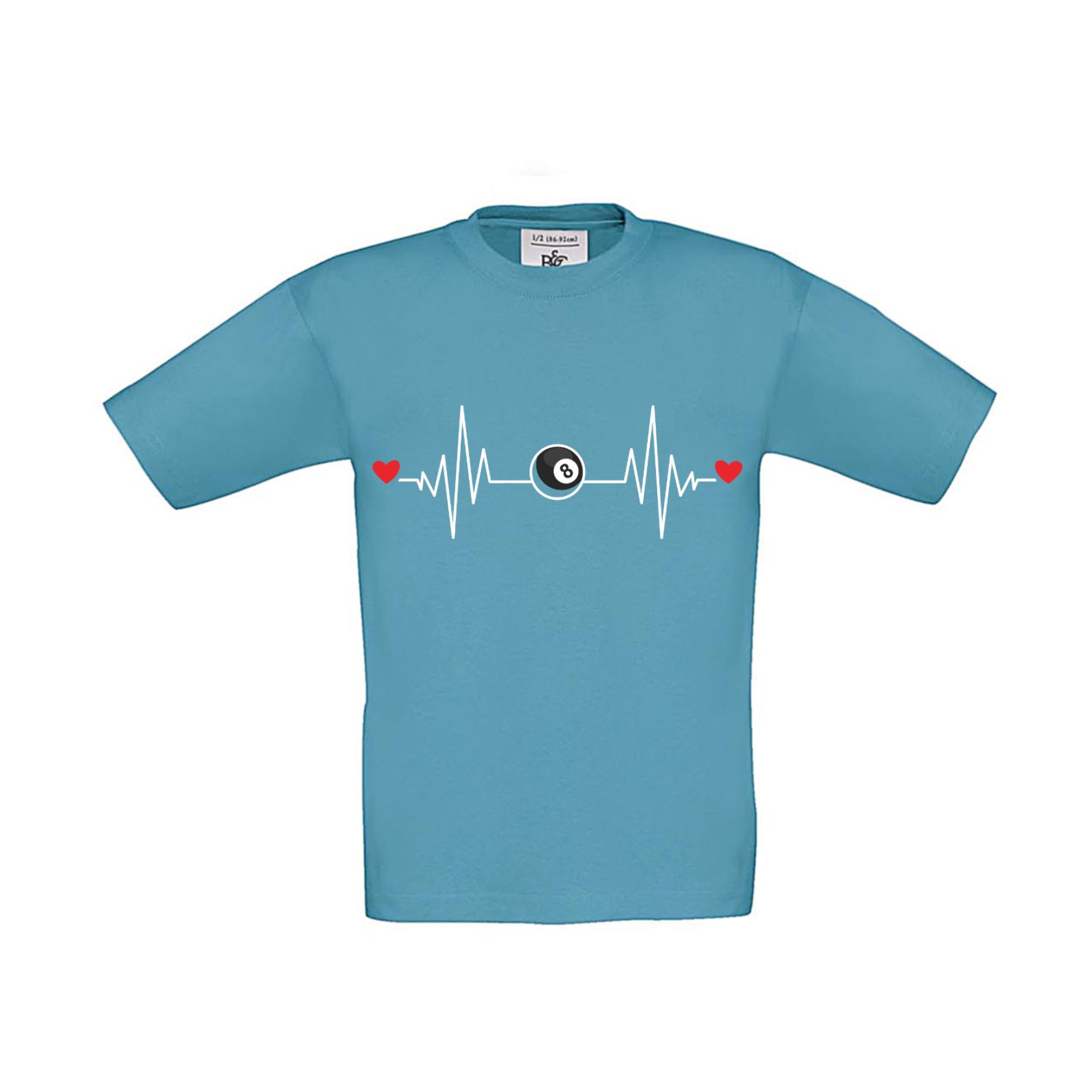 T-Shirt Kinder Billard - Herzstromkurve
