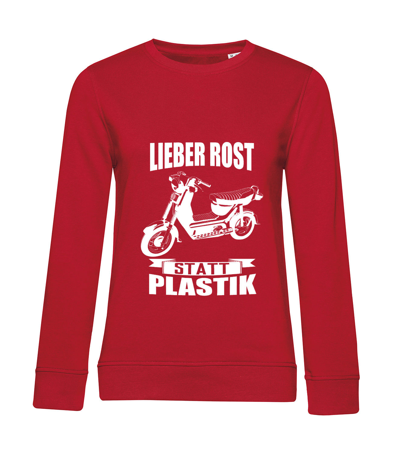 Nachhaltiges Sweatshirt Damen 2Takter - Lieber Rost statt Plastik SR50