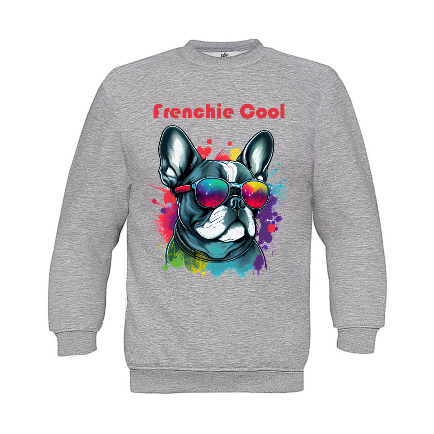 Sweatshirt Kinder Hunde - Frenchie Cool Französische Bulldogge
