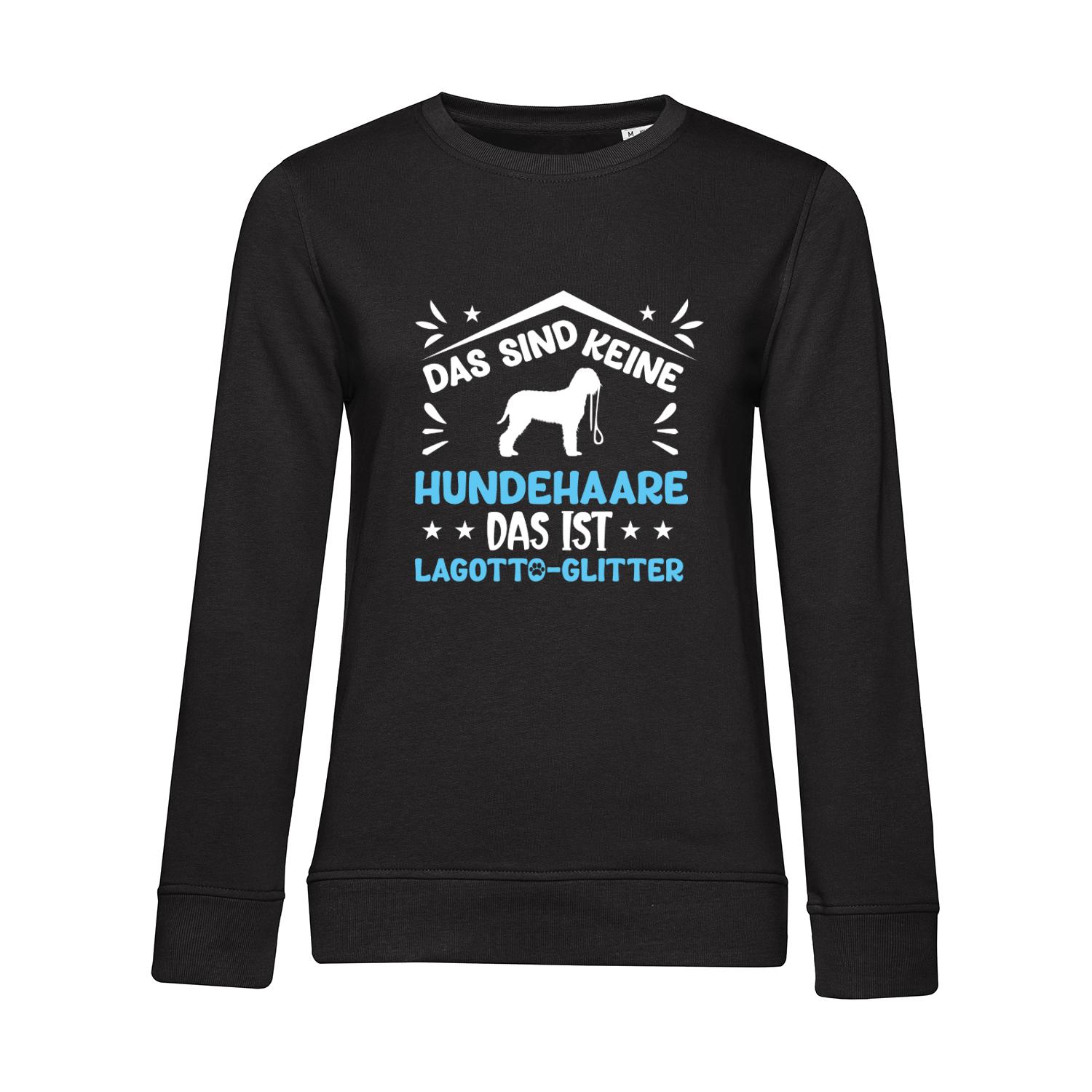 Nachhaltiges Sweatshirt Damen Hunde - Keine Hundehaare Lagotto Glitter