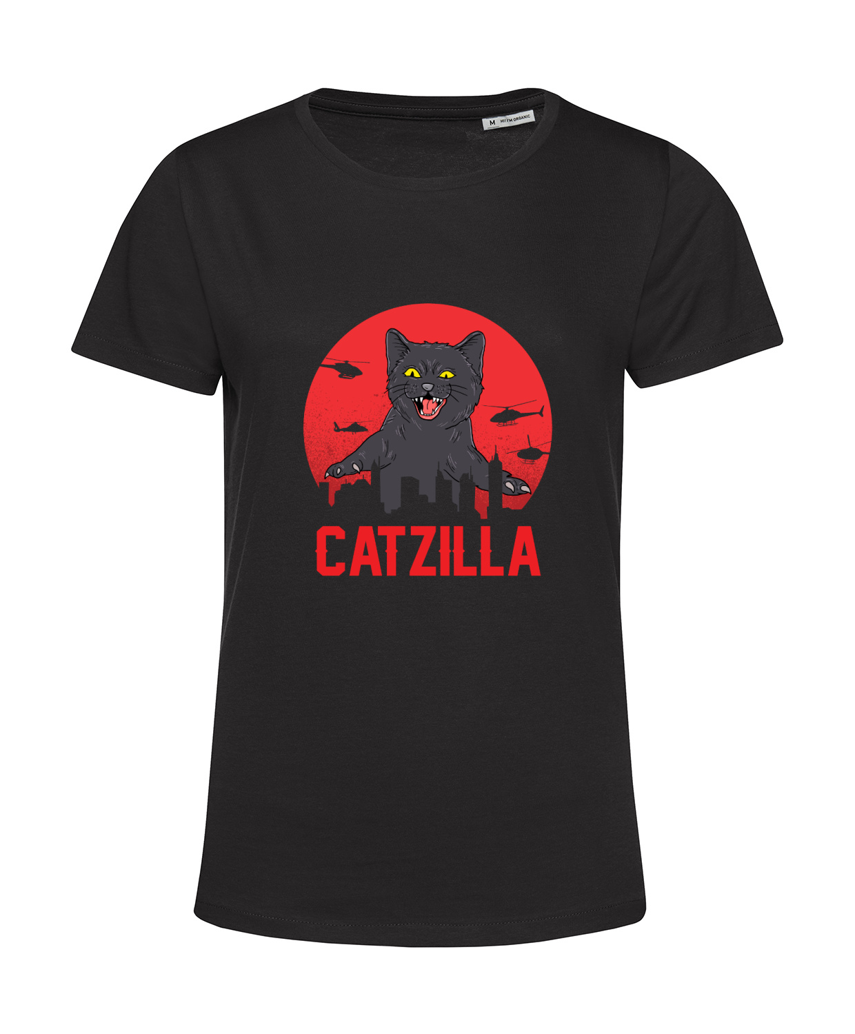 Nachhaltiges T-Shirt Damen Katzen - Catzilla