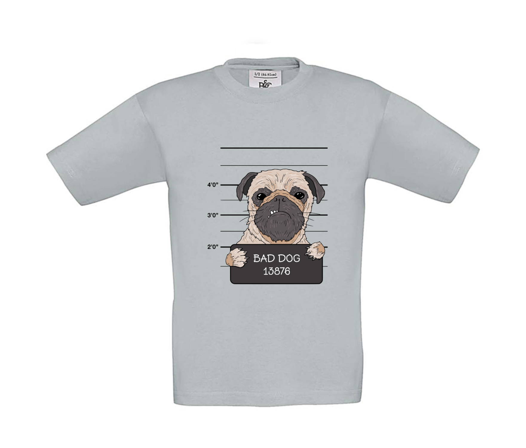 T-Shirt Kinder Hunde - Knastfoto Bad Dog