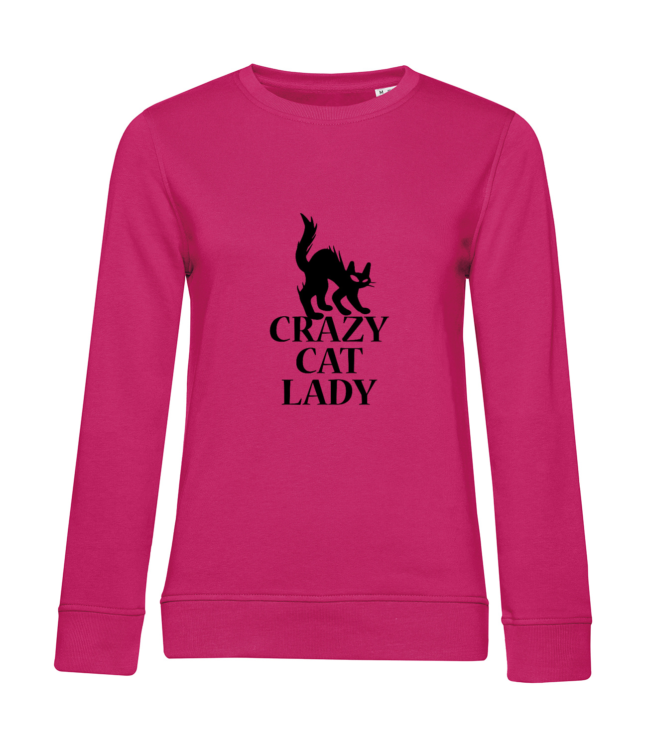 Nachhaltiges Sweatshirt Damen Katzen - Crazy Cat Lady