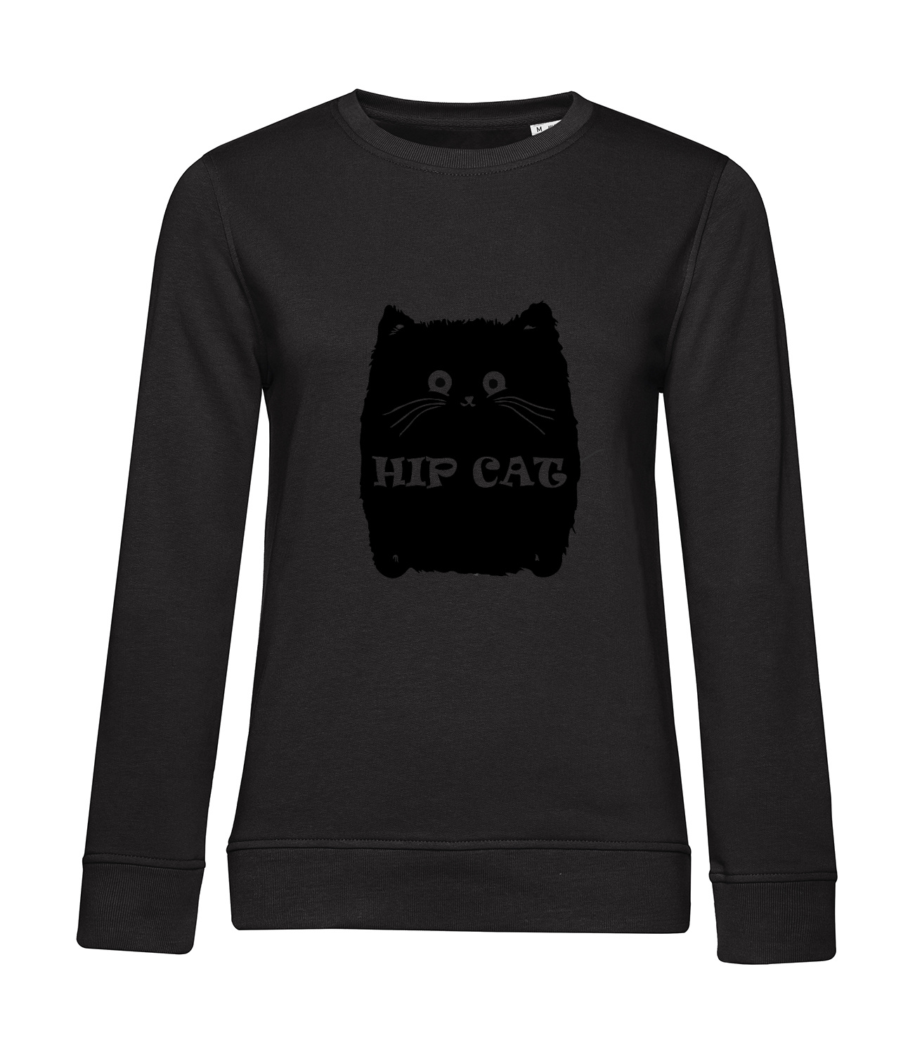 Nachhaltiges Sweatshirt Damen Katzen - Hip Cat
