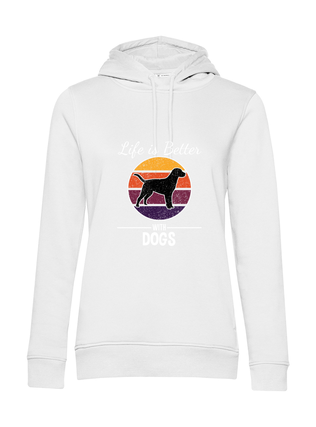 Nachhaltiger Hoodie Damen Hunde - Life is Better with Dogs