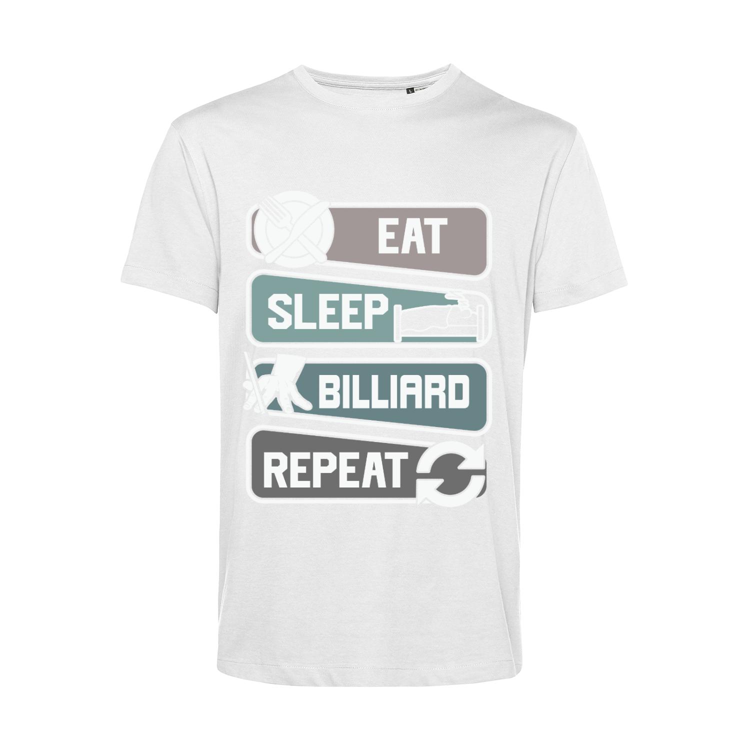 Nachhaltiges T-Shirt Herren Eat Sleep Billiard Repeat